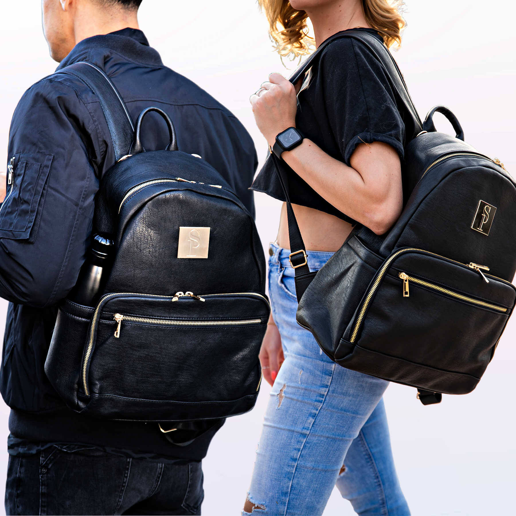 designer leather backpacks for women Rivet Black Pu Fashion Backpack Excellent Craftmanship Feature Leather Backpack Purse Women Designer