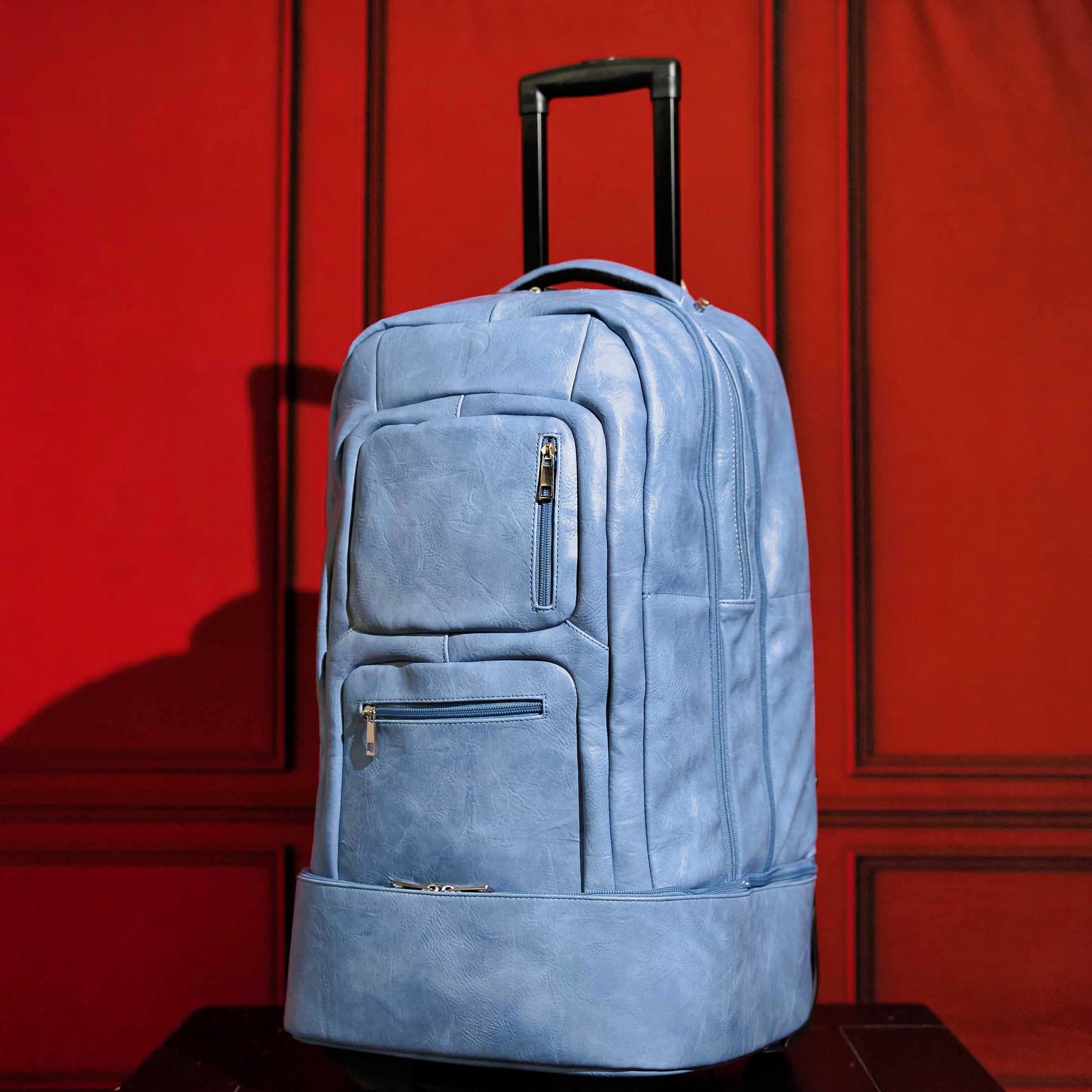 Baby Blue Carry-On Patented Roller Bag (XL Design) - Sole Premise