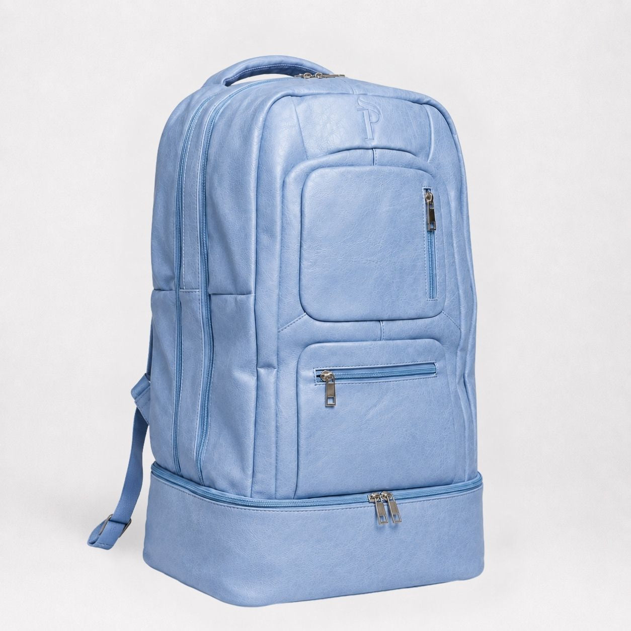 Baby Blue Leather Patented Carry-On Backpack (Only 300 Made)