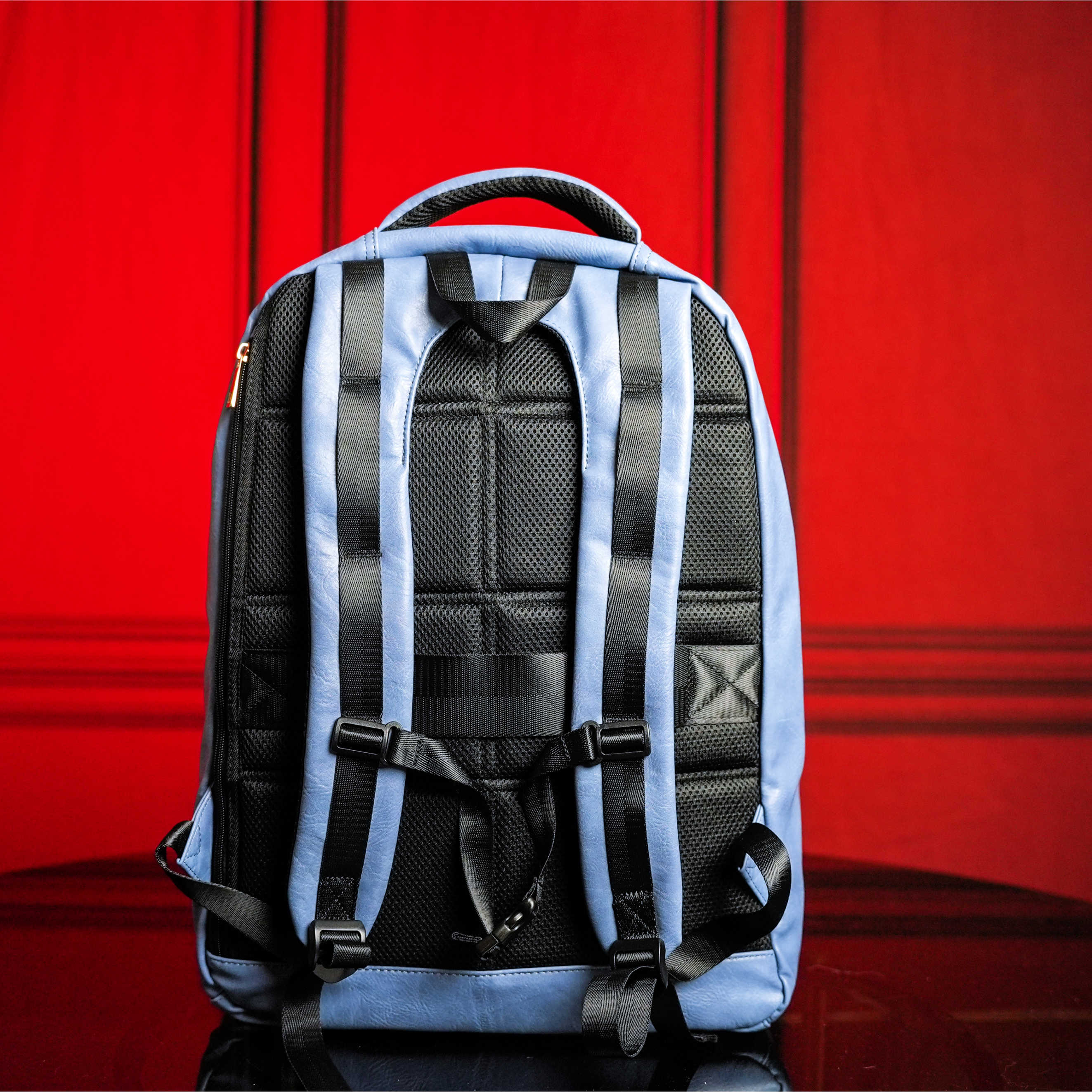 Baby Blue Tumbled Leather Commuter Bag (100 Made) - Sole Premise