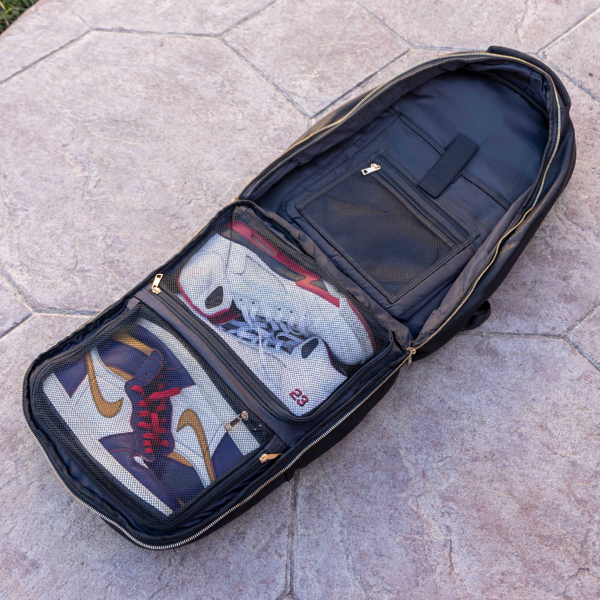 Black Tumbled Leather Daily Commuter Bag - Sole Premise