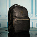 Black Tumbled Leather Daily Commuter Bag