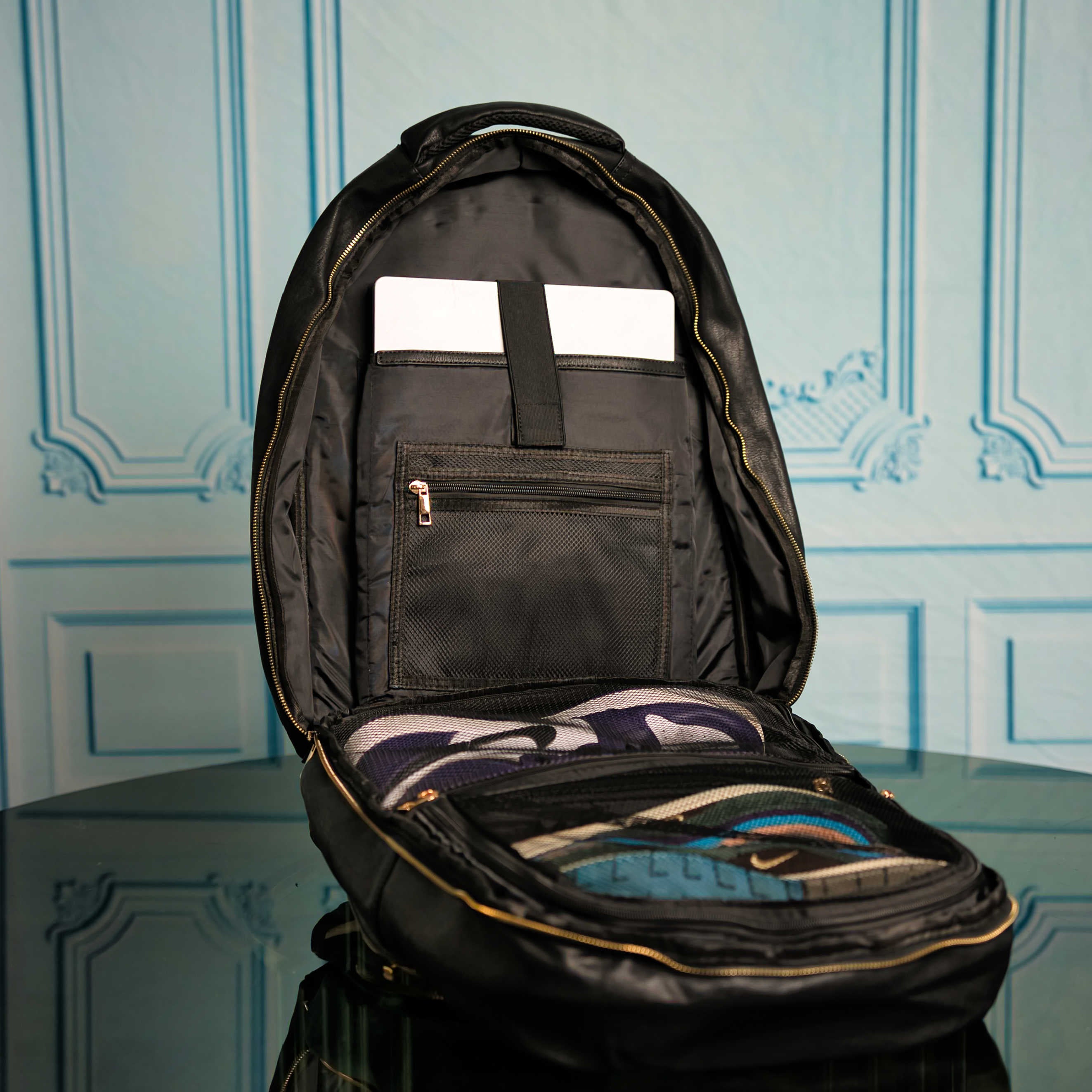 Black Tumbled Leather Daily Commuter Bag - Sole Premise