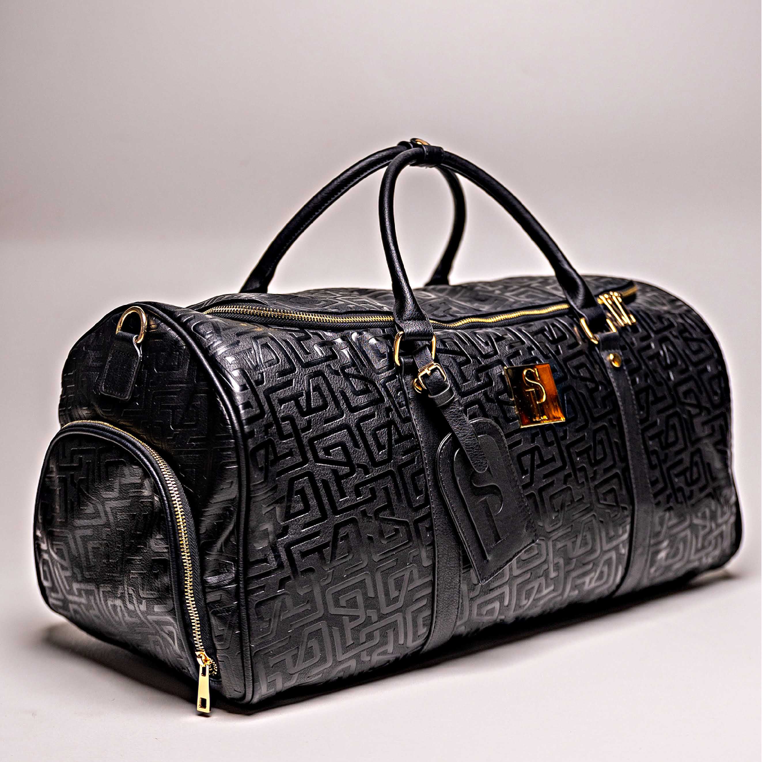 Monogram Leather 2 Bag Set (Commuter and Duffle) - Sole Premise