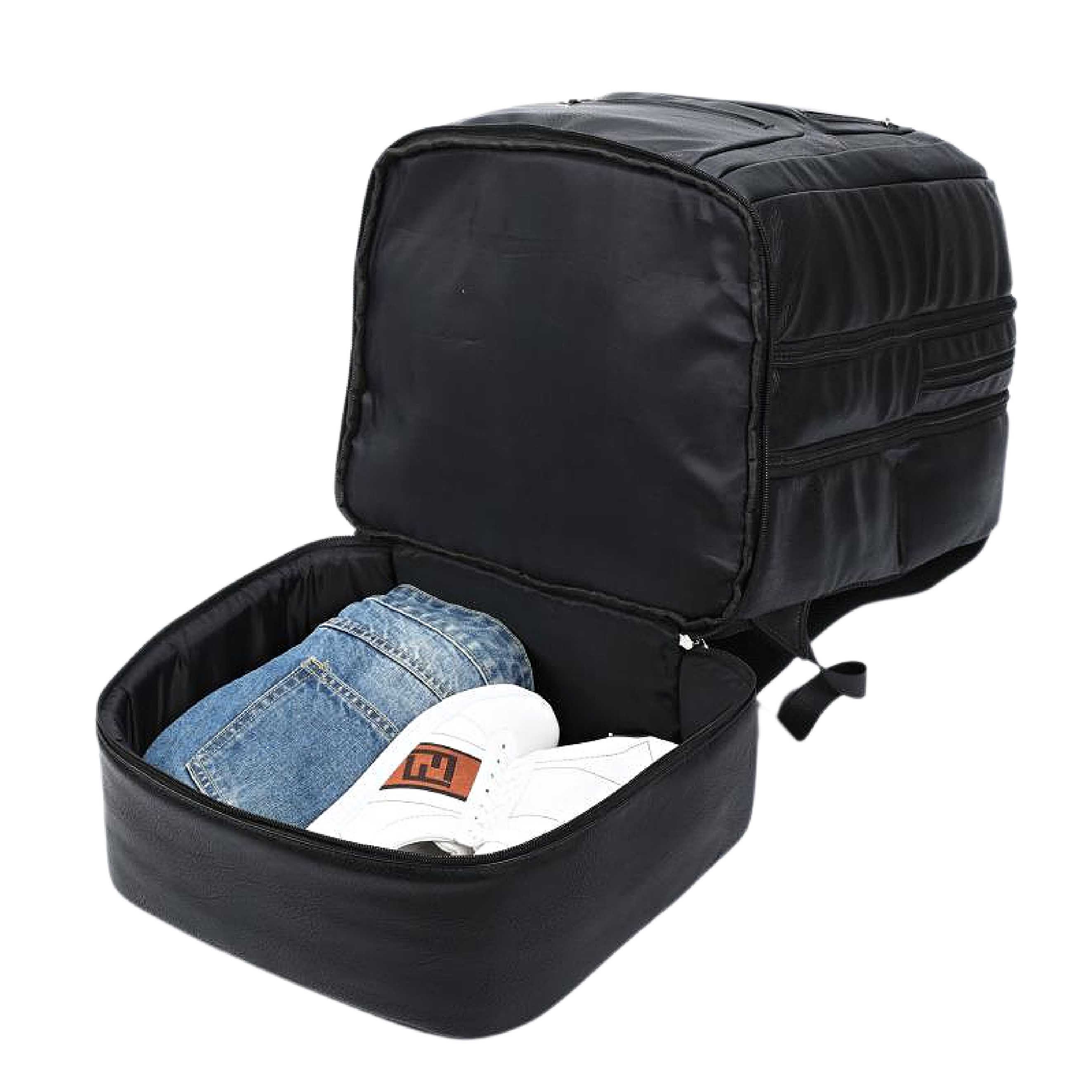 Black Luciano Tumbled Leather Luxury Travel Bag (Only 200 Made) - Sole Premise