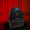 Black Leather Carrier Backpack - Sole Premise