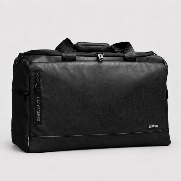 Black Leather Sneaker Duffle