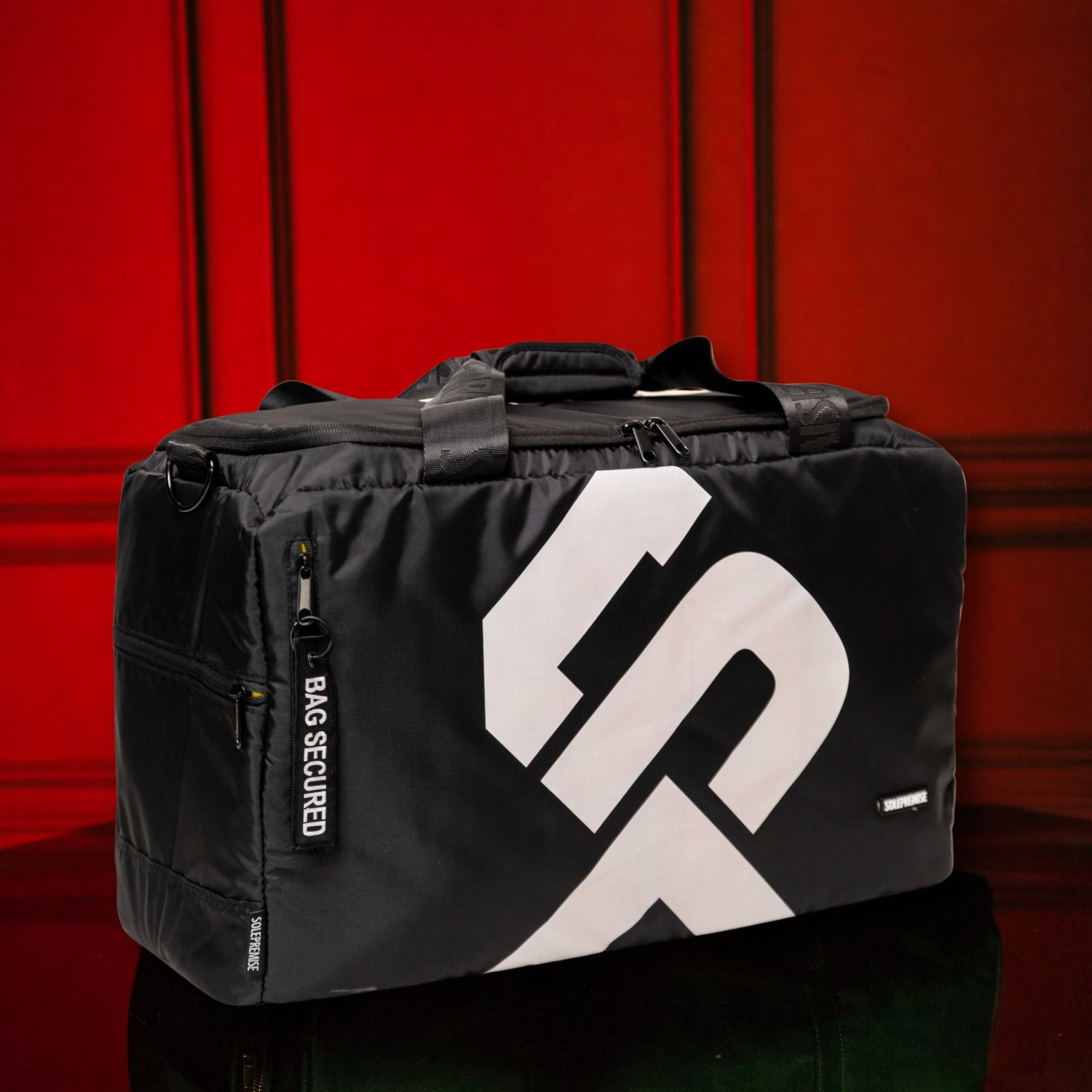 Black Sneaker Duffle Bag Athletic Sports Bag