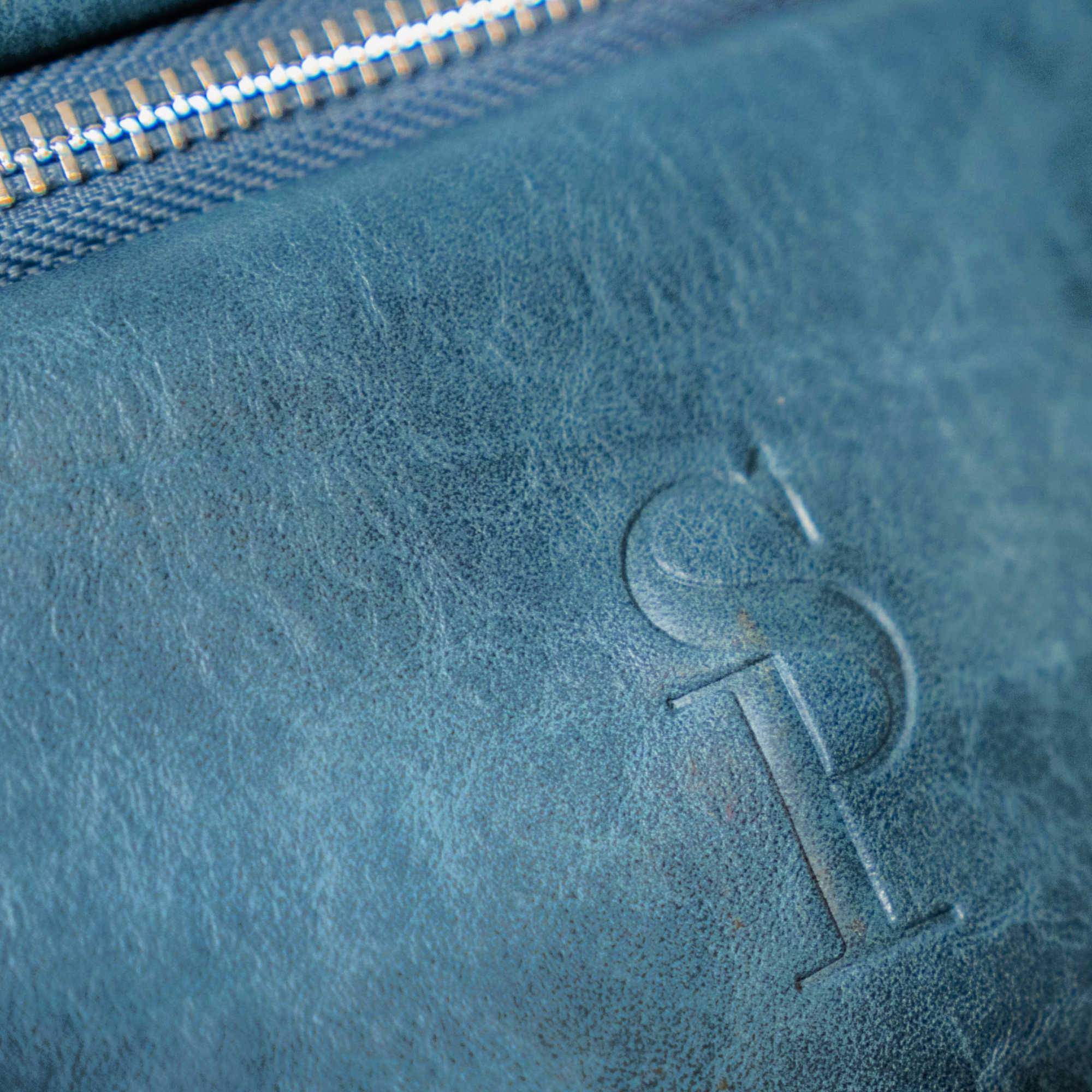 Blue Luciano Leather Cross Body/Waist Bag - Sole Premise