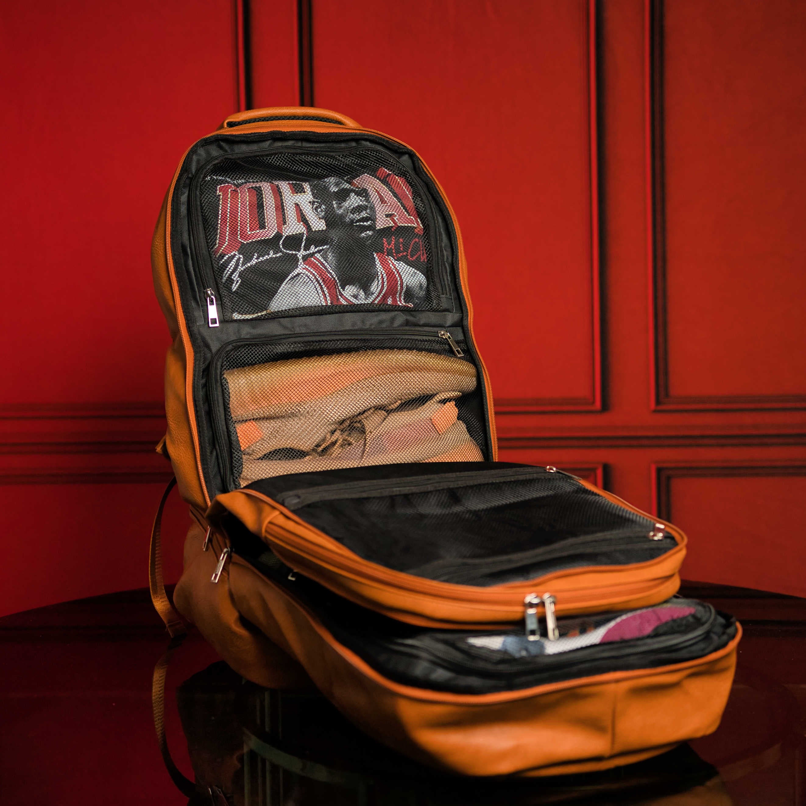 Brown Leather Luxury Carry-On Backpack (Patented Signature Design) - Sole Premise