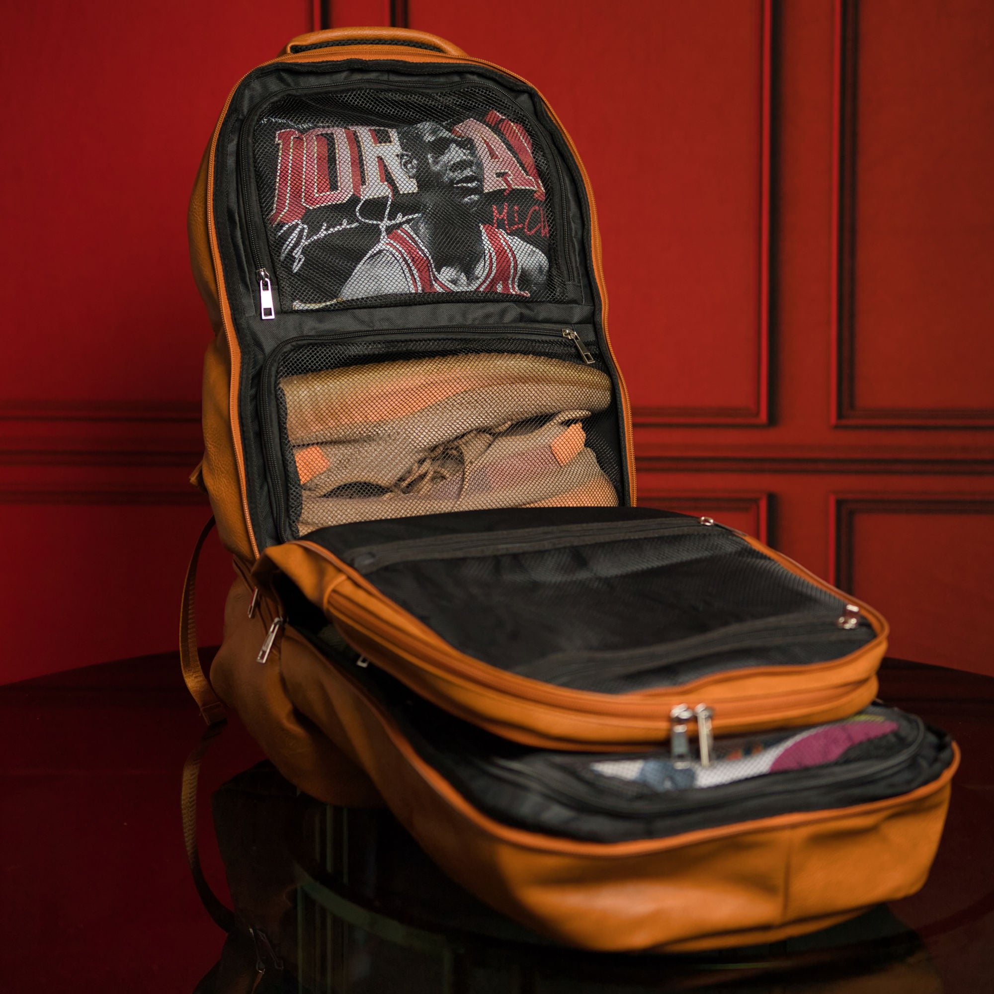 Brown Leather Luxury Patented Carry-On Bag (Only 300 Made)