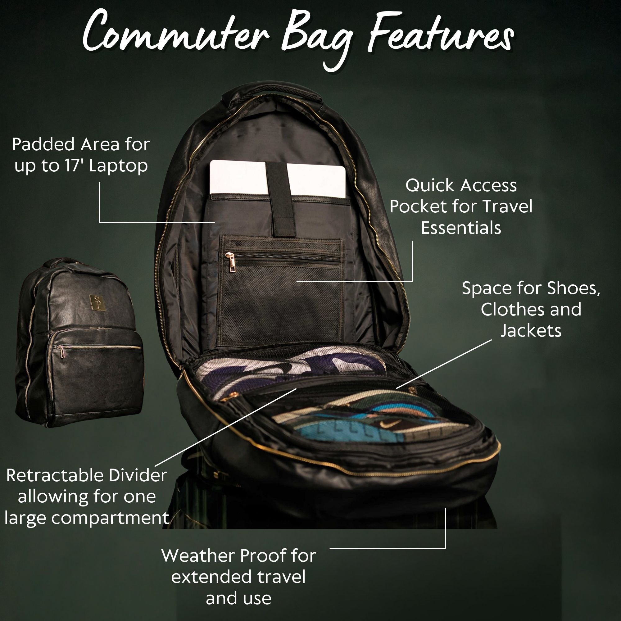 Tumbled Leather Daily Commuter Bag XL - Sole Premise