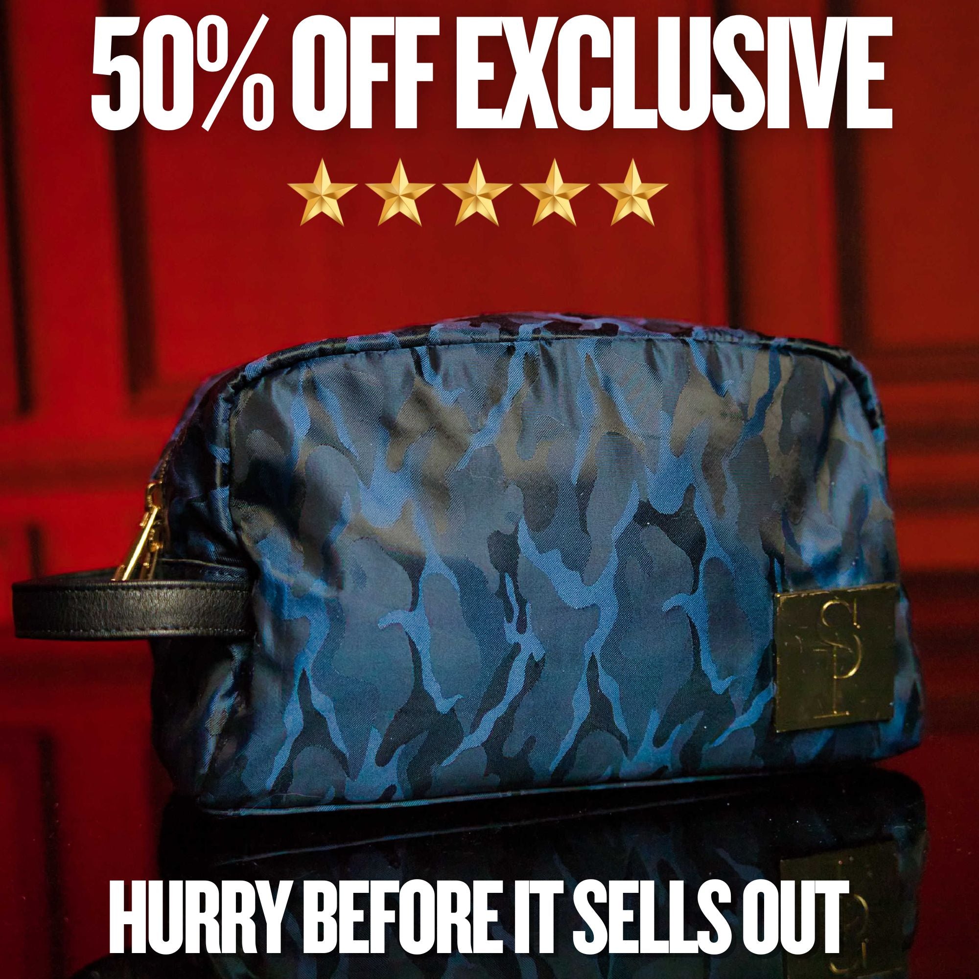 Blue Camo Nylon Toiletry (SALE)