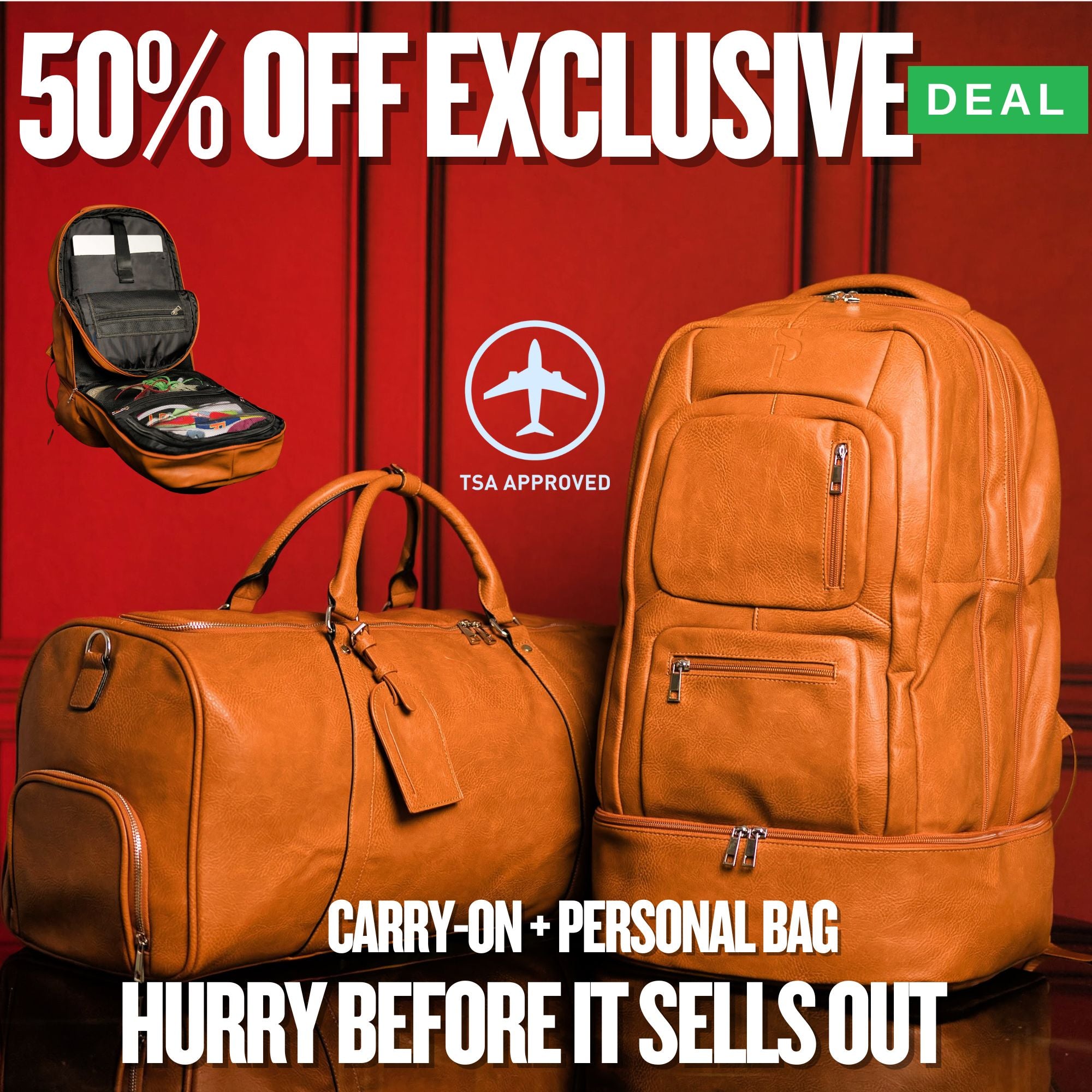 Brown Leather Signature Set (SALE)