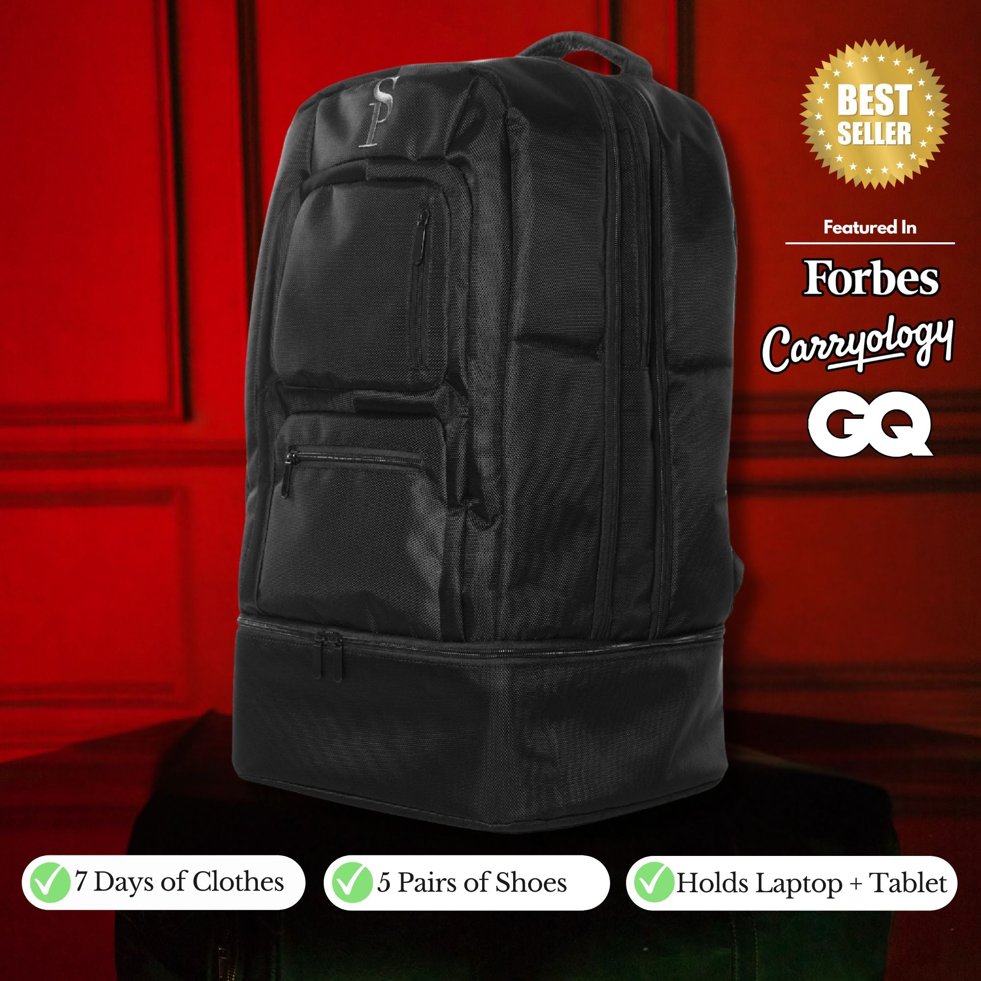 Luxury Carry-On Travel Bag (Patented Design)