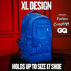 Royal Blue Leather Carryon Bag (XL Design) *Holds Size 17 - Sole Premise