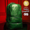 Emerald Green Leather Carry-On Patented Backpack - Sole Premise
