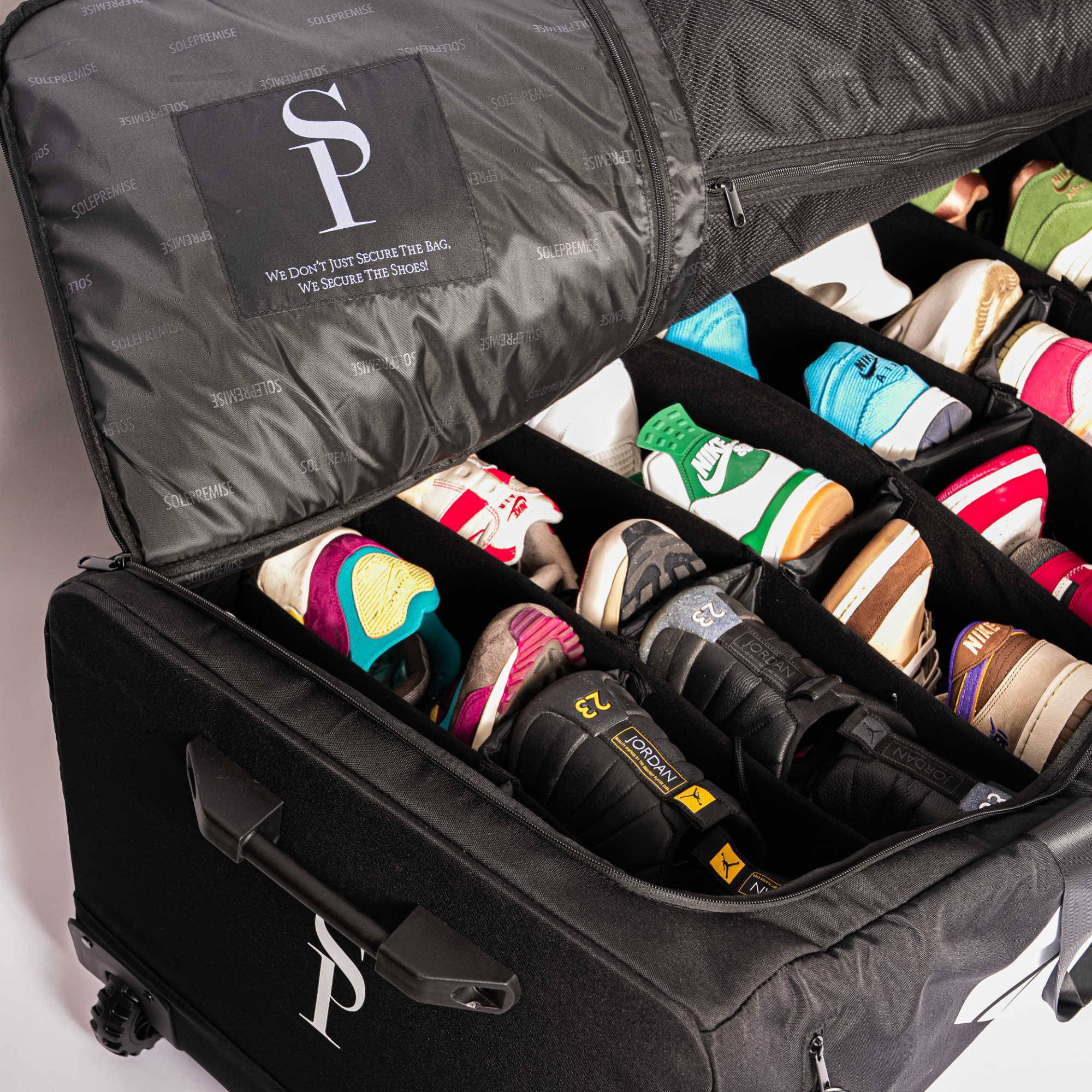 Ultimate Equipment Carrier With Wheels (Holds 18-20 Pairs of Shoes) - Sole Premise
