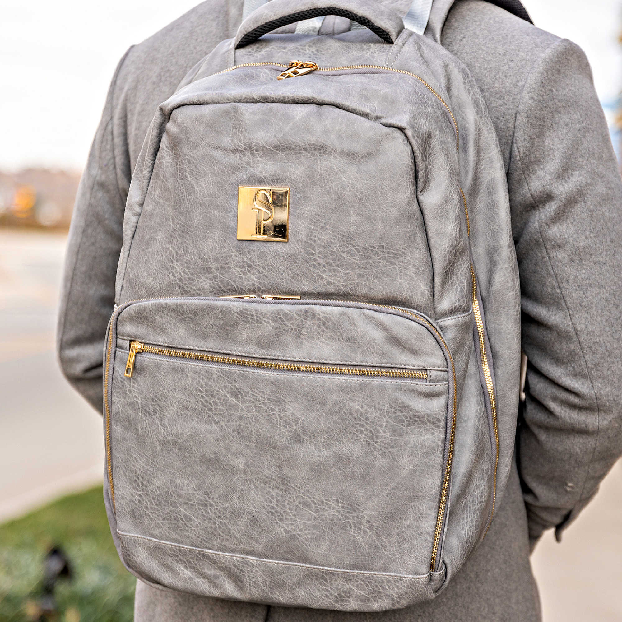 Grey Leather Commuter (FLASH SALE) - Sole Premise