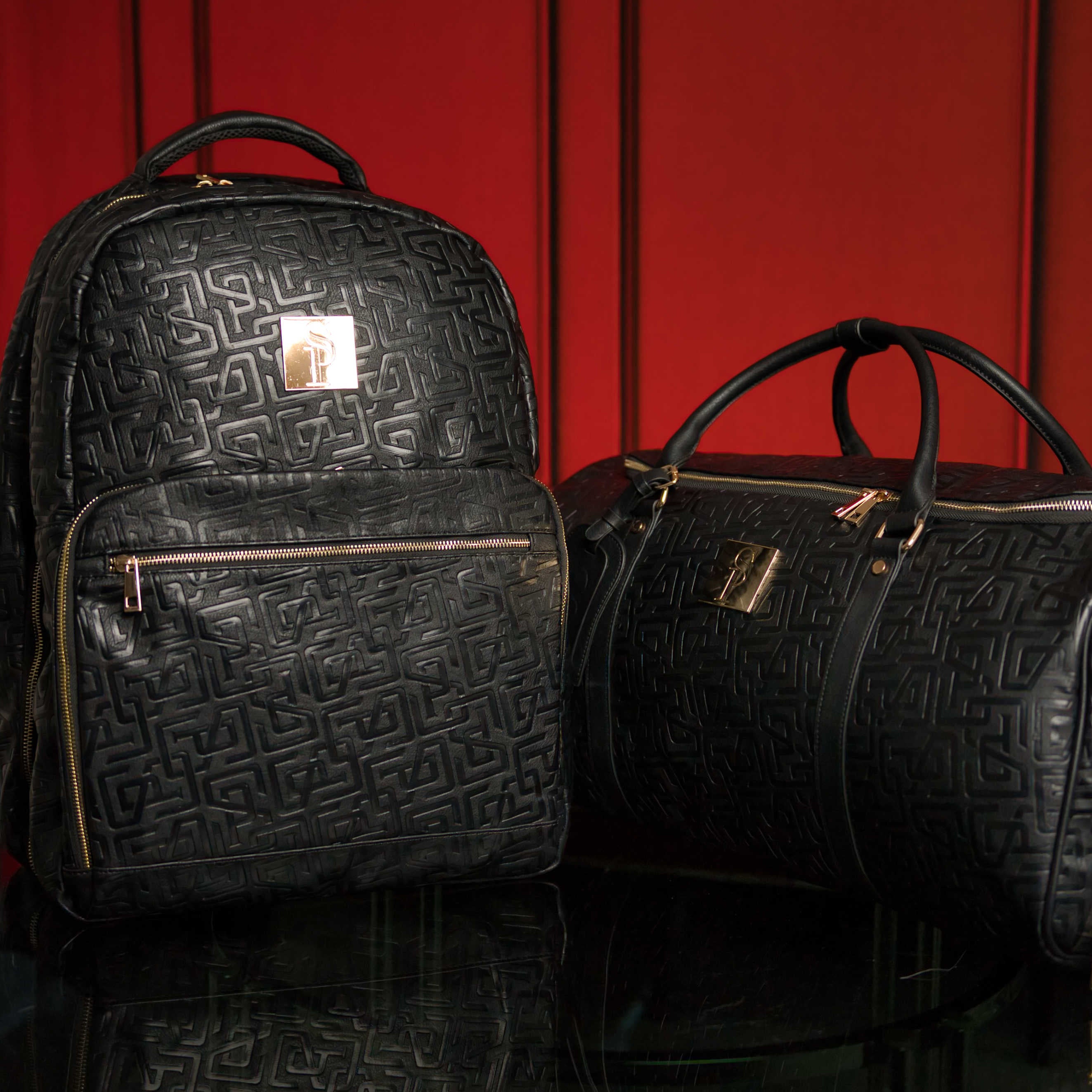 Monogram Leather 2 Bag Set (Commuter and Duffle) - Sole Premise