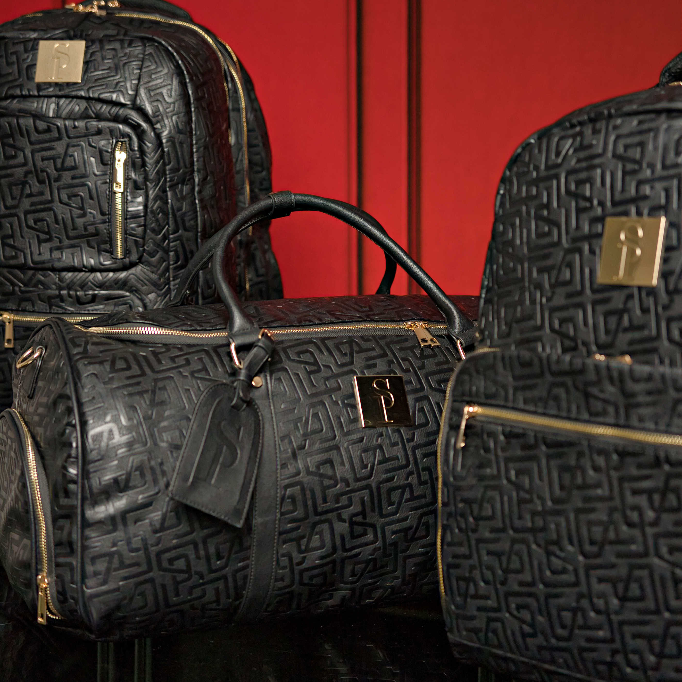 Monogram Leather 3 Bag Set (Signature, Commuter and Duffle) - Sole Premise