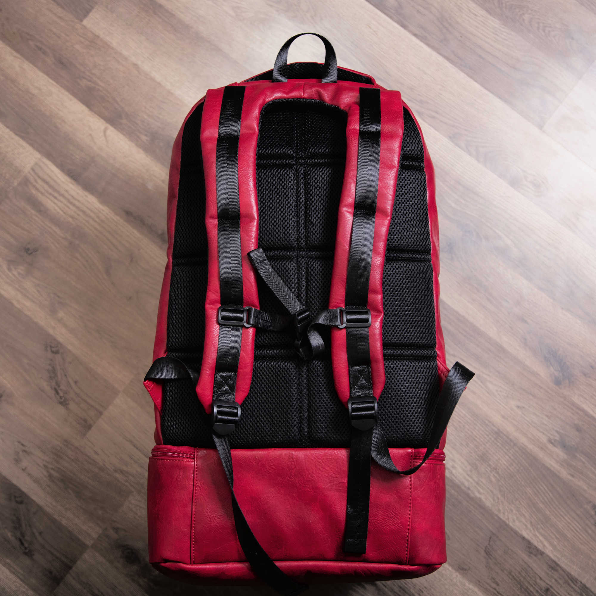 Maroon Tumbled Leather Signature Bag Set (Signature and Duffle Bag) - Sole Premise