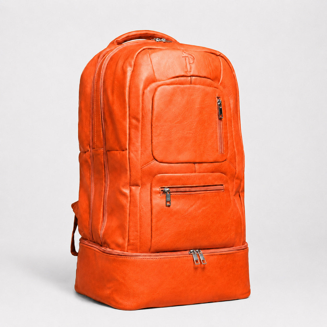 Orange Leather Patented Carry-On Backpack (Only 300 Made)