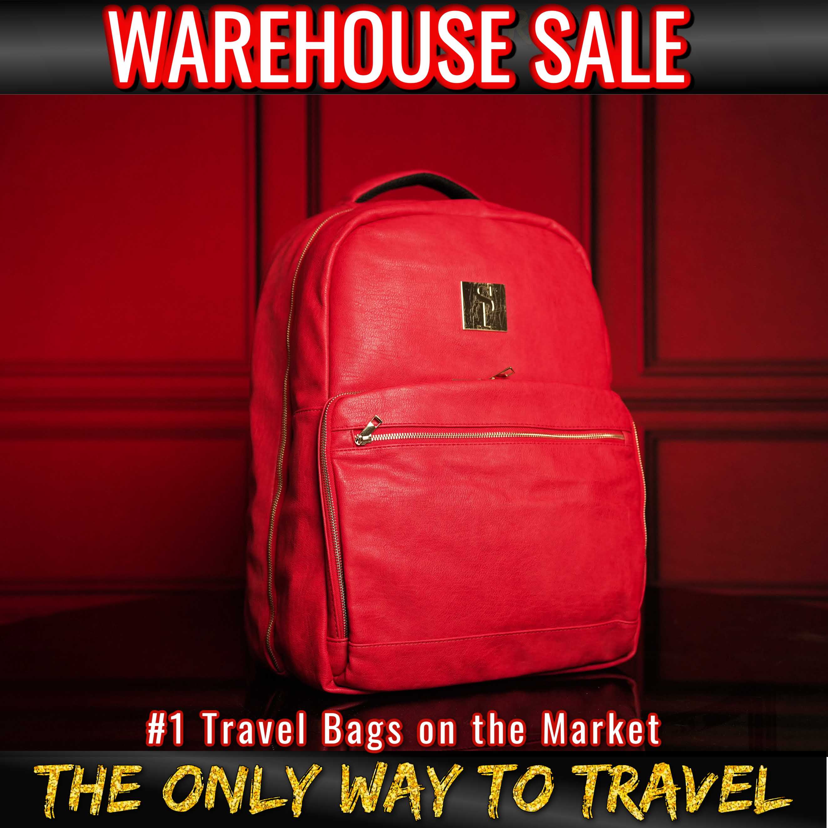 Red Leather Commuter (Warehouse Sale)