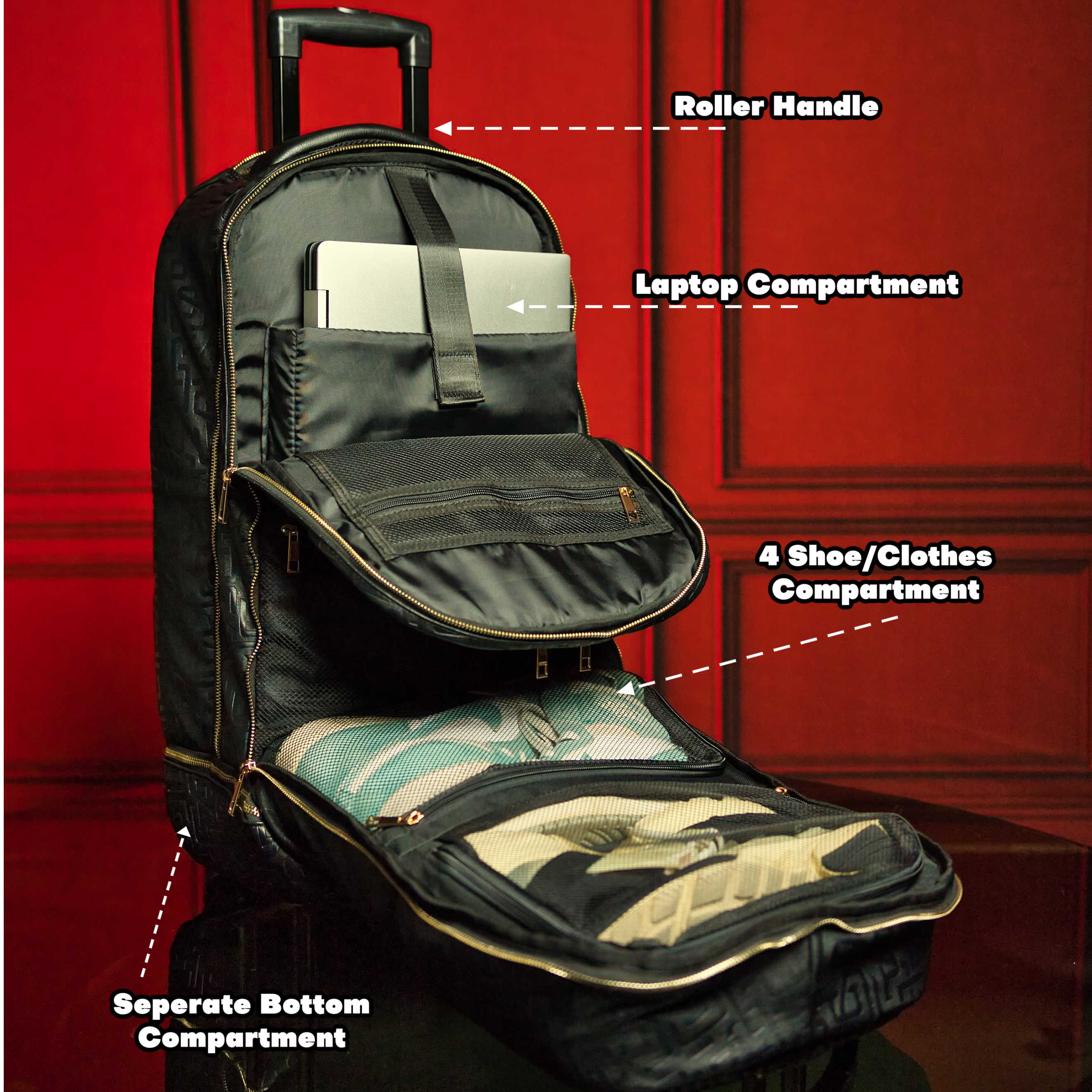 Baby Blue Carry-On Patented Roller Bag (XL Design) - Sole Premise
