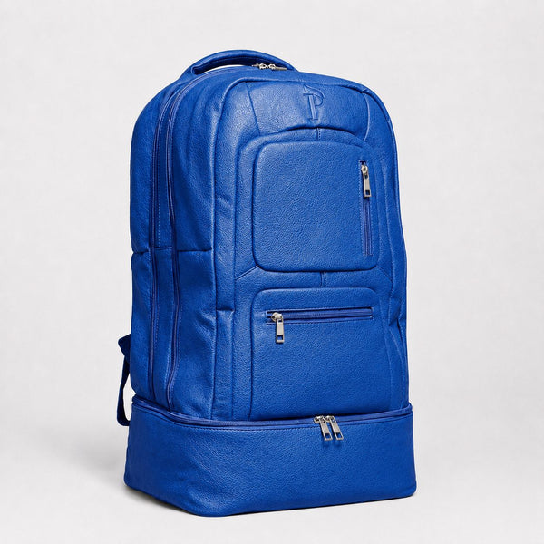 Royal Blue Leather Carryon Bag (XL Design) *Holds Size 17