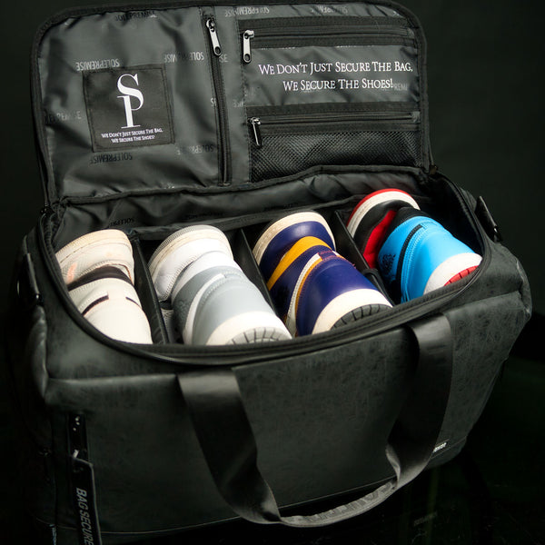 Black Leather Sneaker Duffle - Sole Premise