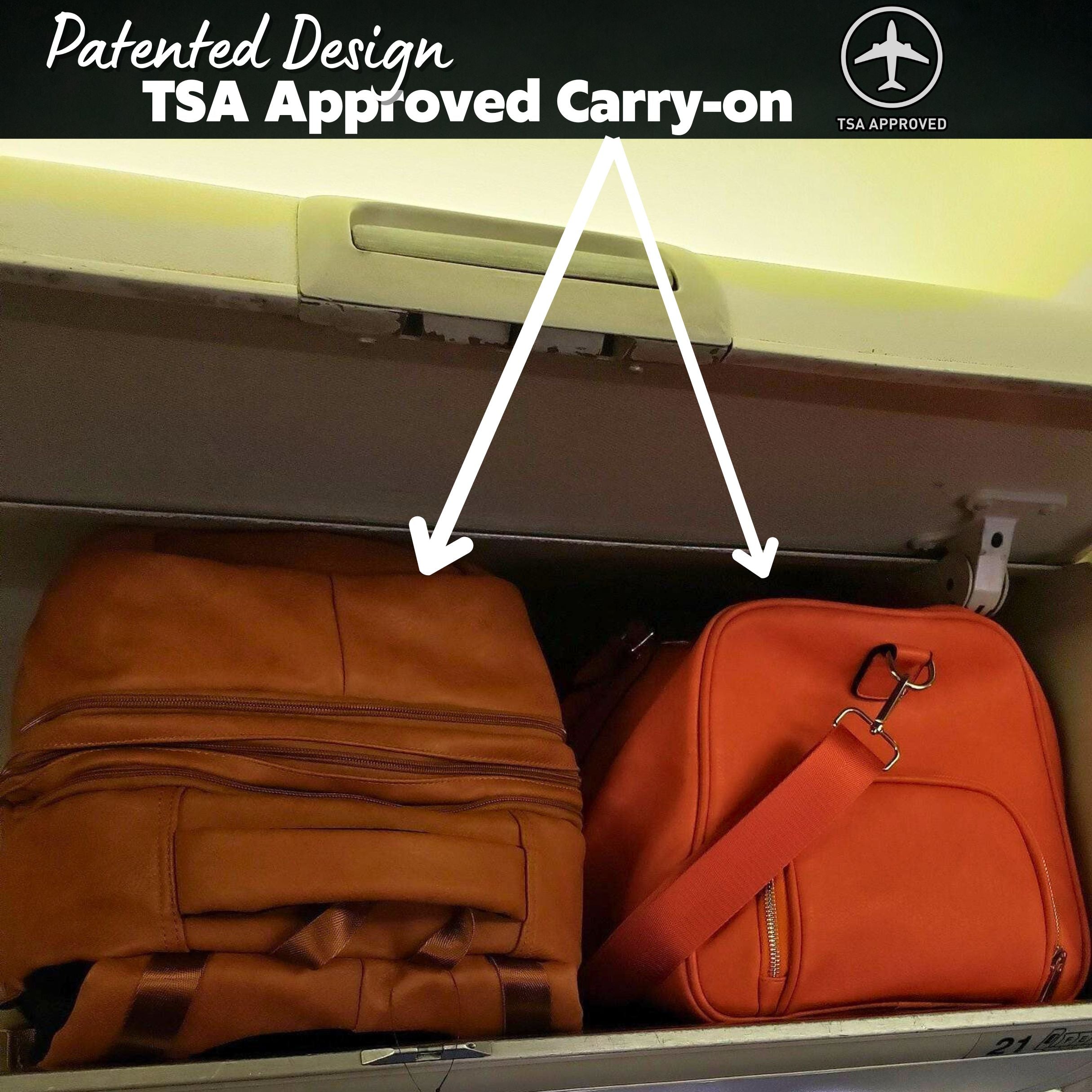 Brown Leather Patented Shoe Bag (XL Design) *Holds Size 17 - Sole Premise