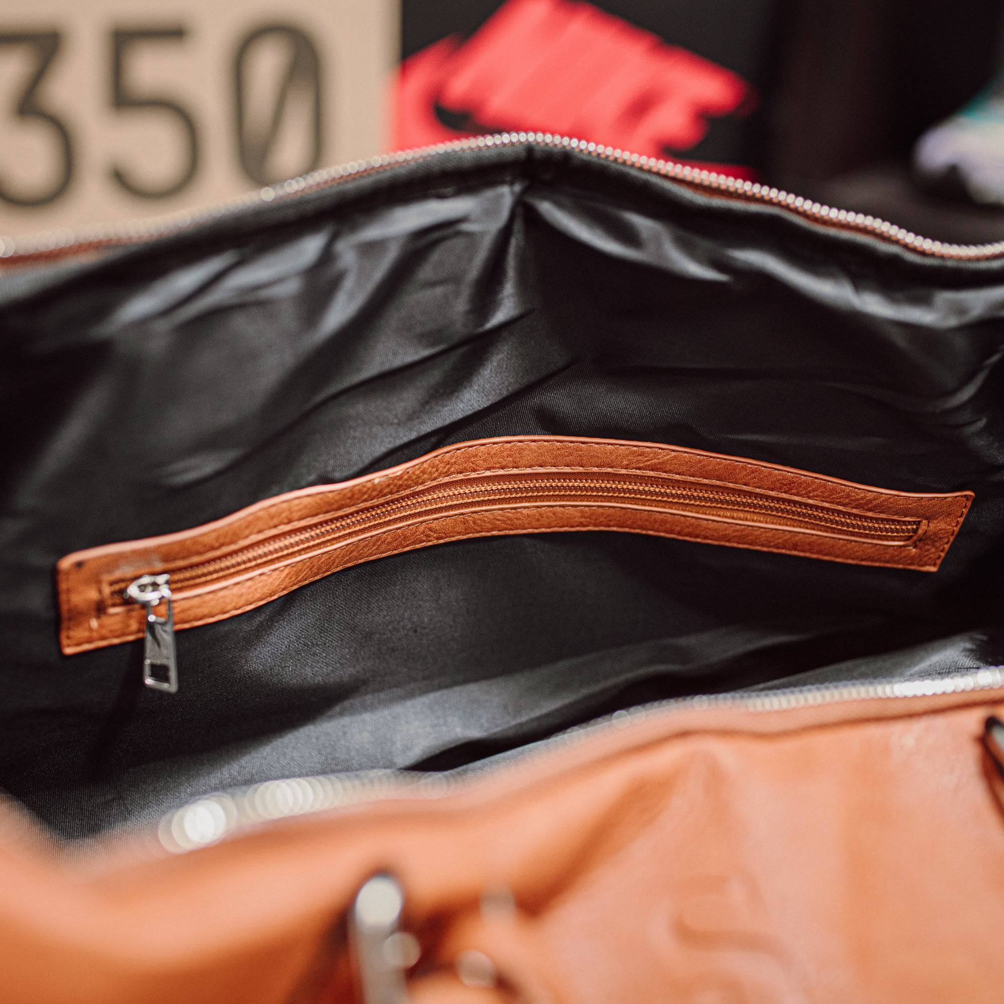 Brown Duffle Inside