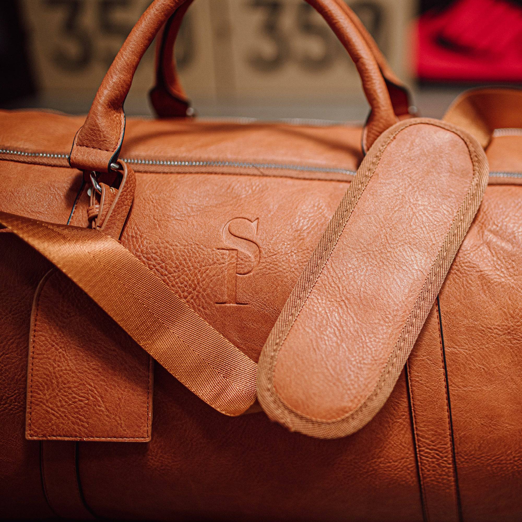 Brown Duffle Bag Tag