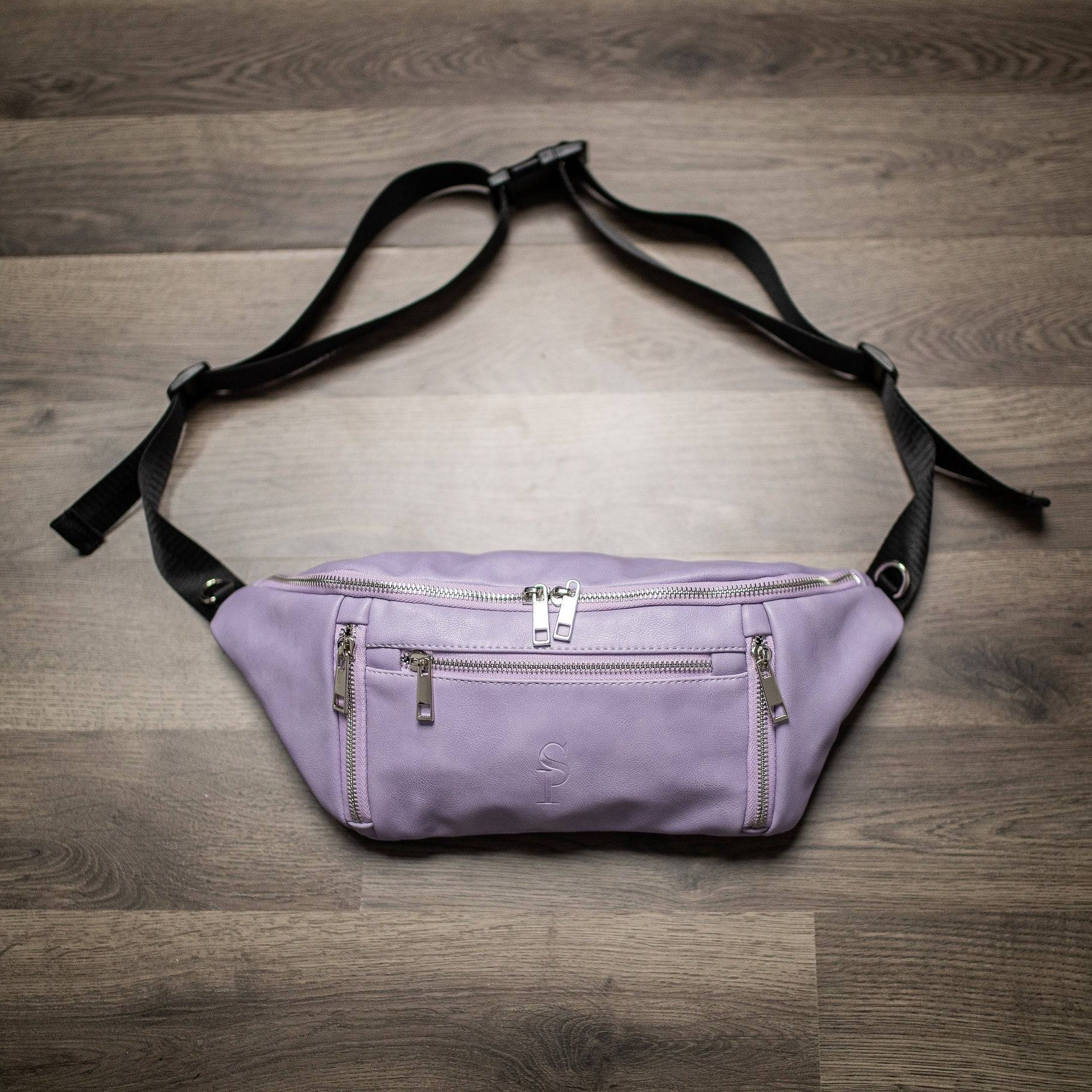 Purple leather best sale fanny pack