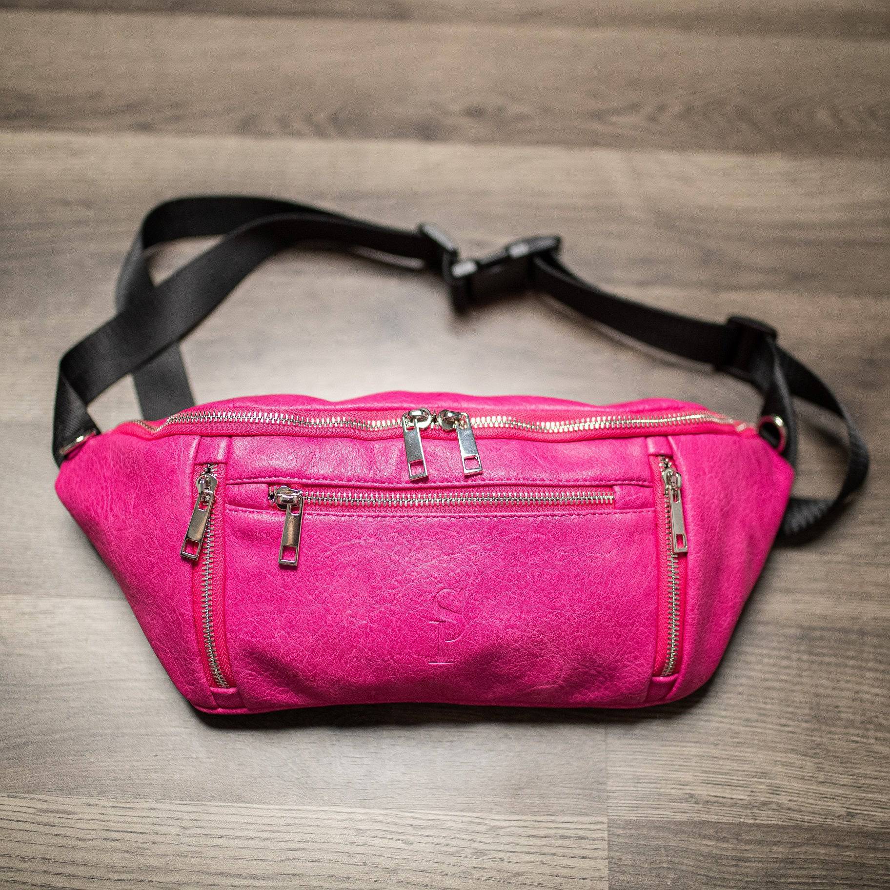 Pink shop waist bags