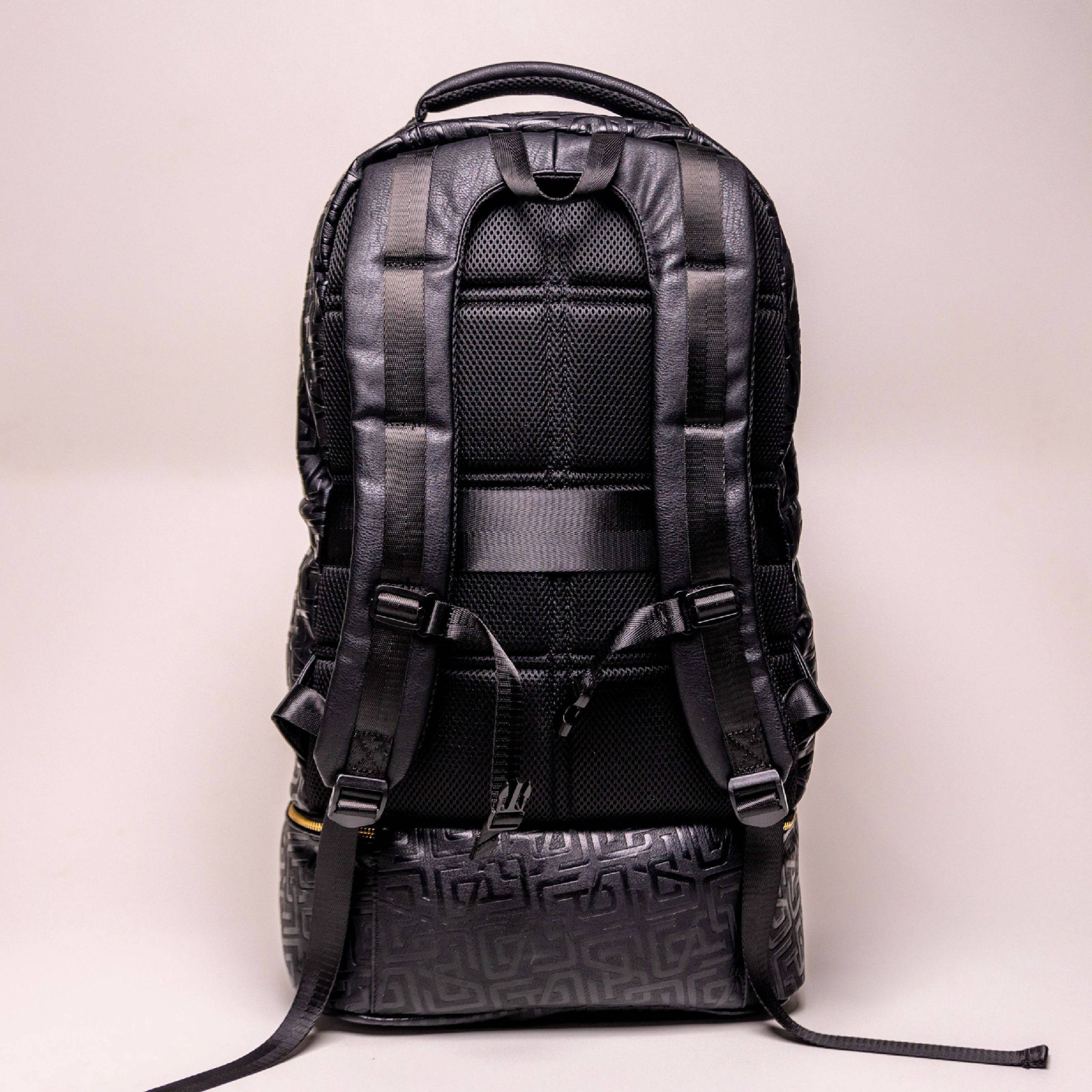 Black Monogram Leather Signature copy 4