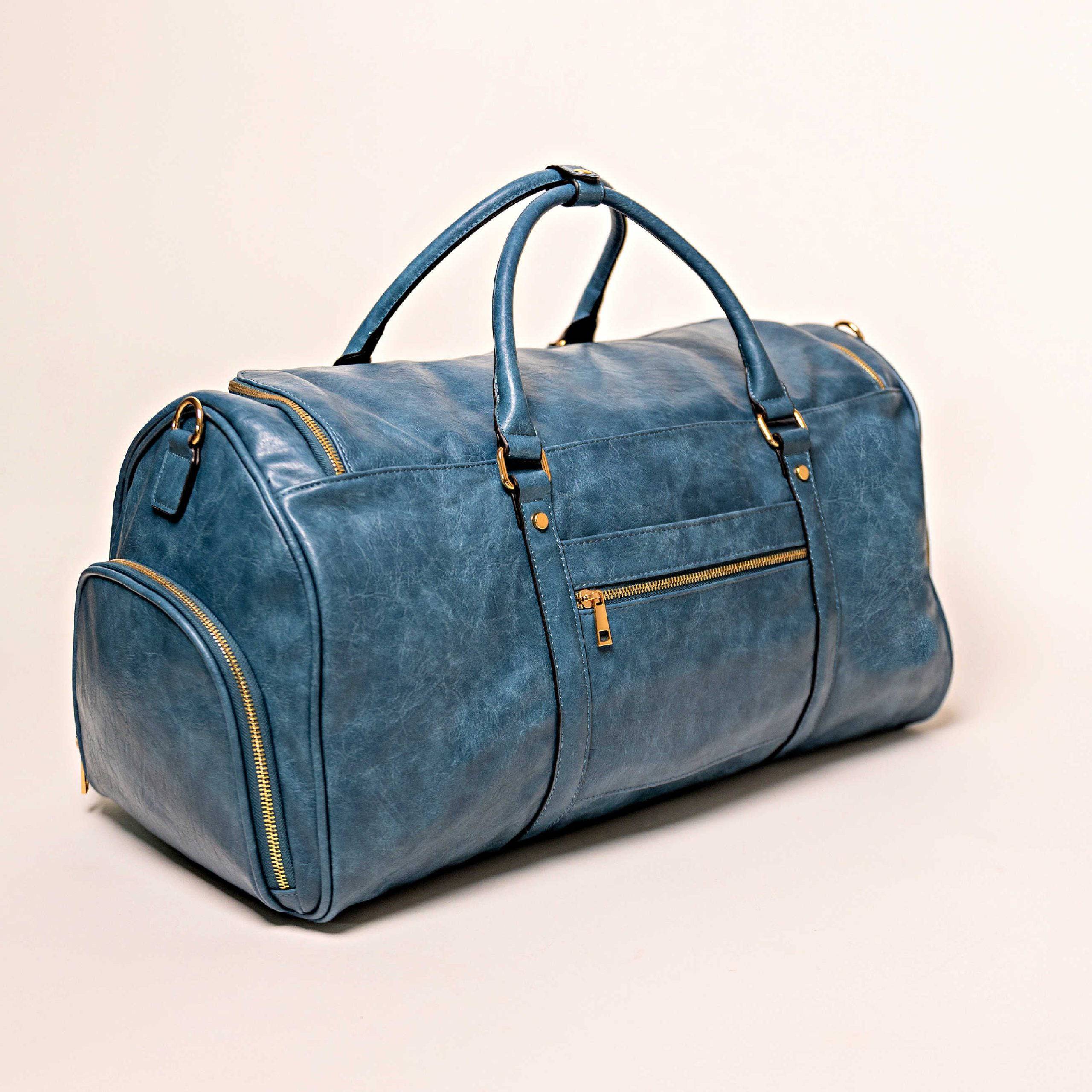 Blue Duffle Bag (New Design) Back