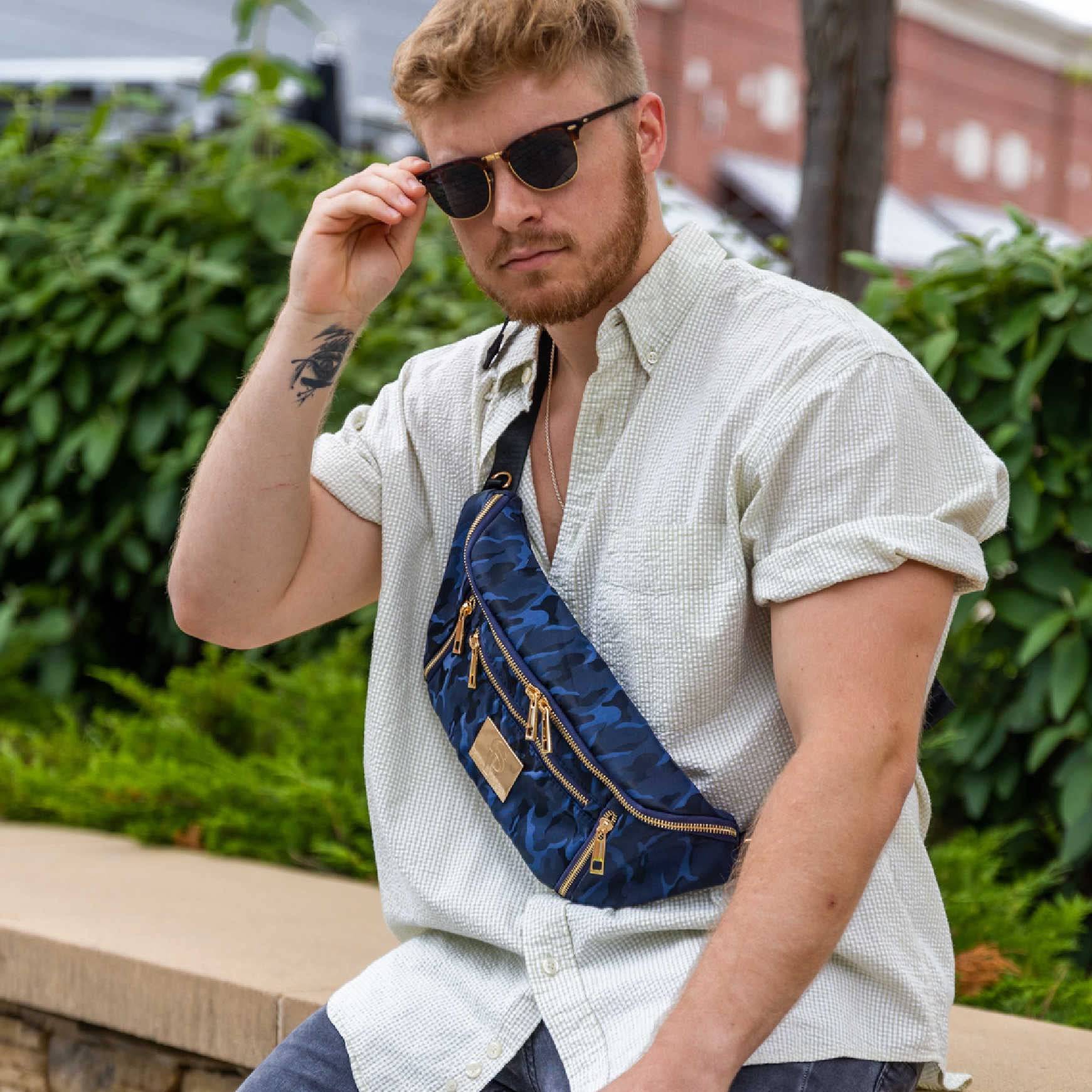 Blue Camo Sling Bag - Sole Premise