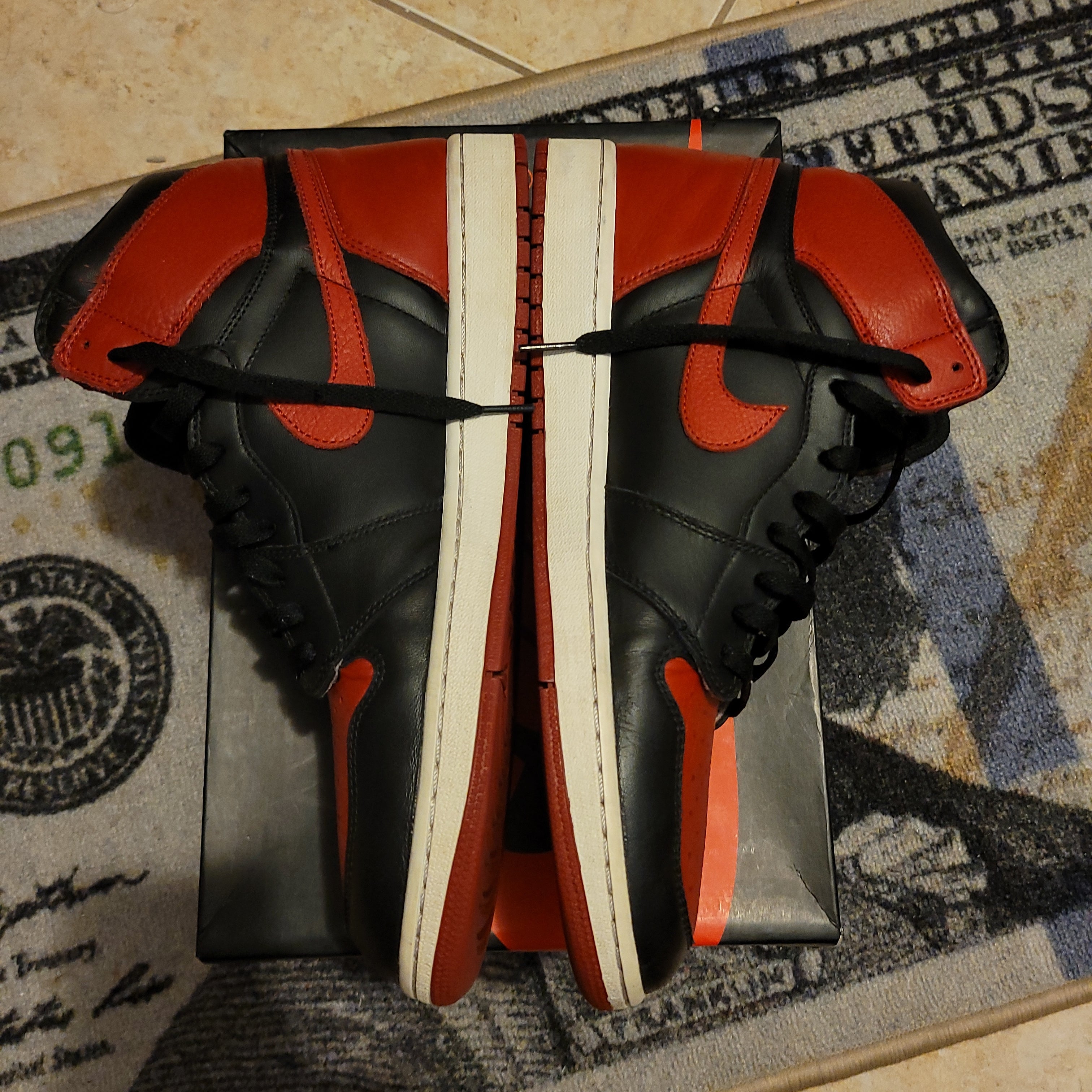 Jordan 1 bred outlet 2016 box