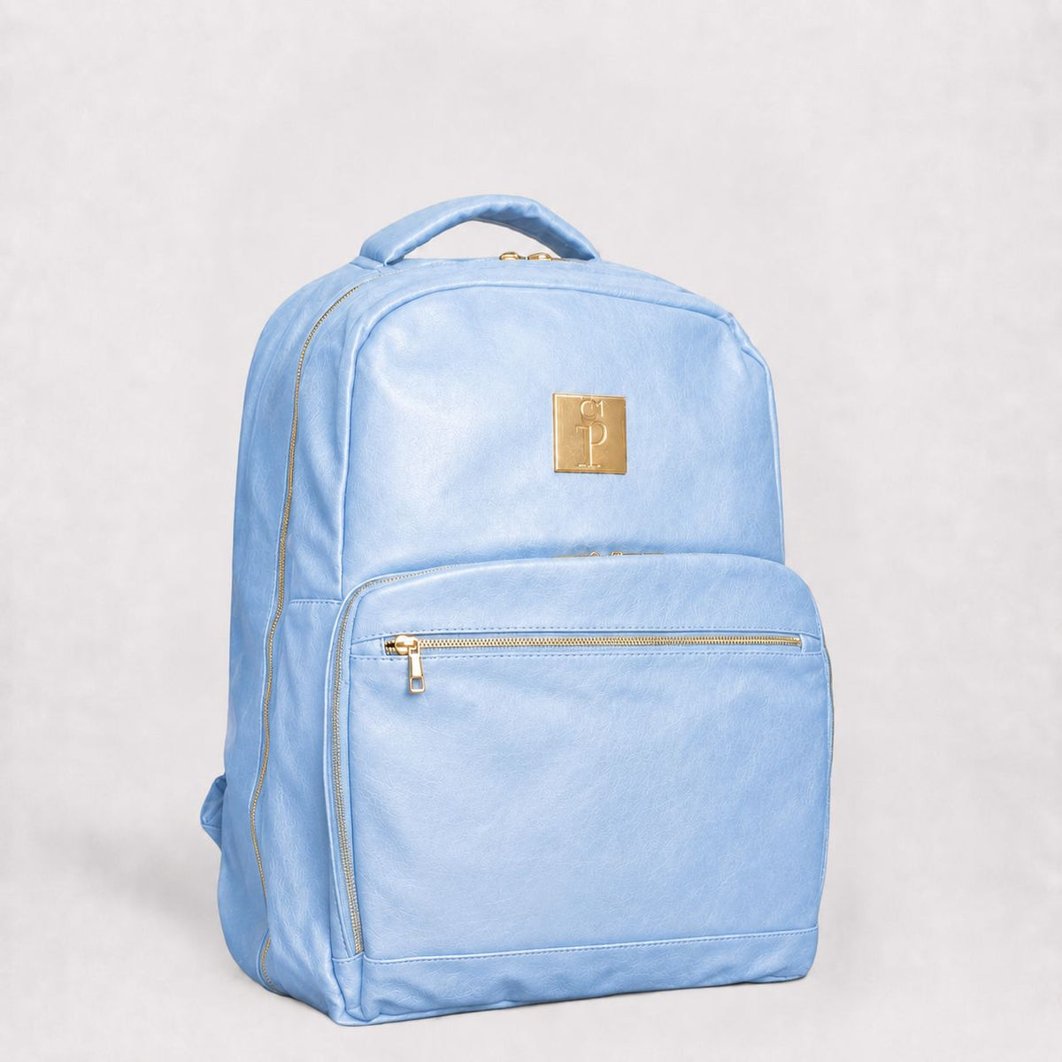 Baby Blue Leather Commuter Bag - Sole Premise