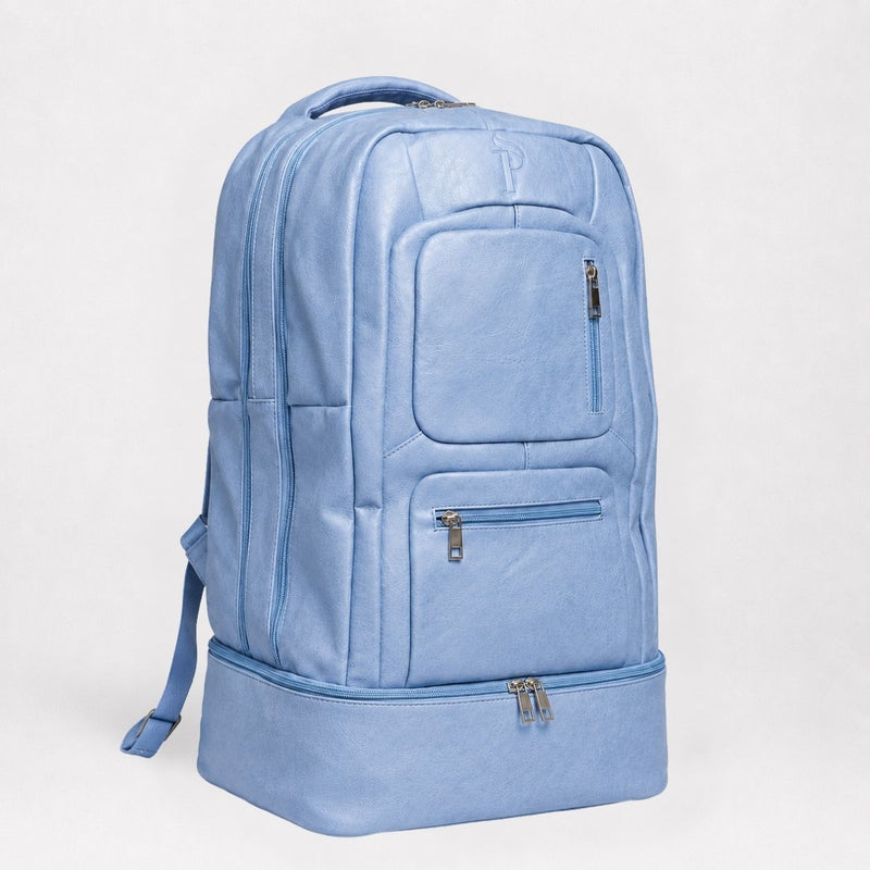 Baby Blue Leather Patented Carry-On Backpack (Only 300 Made)