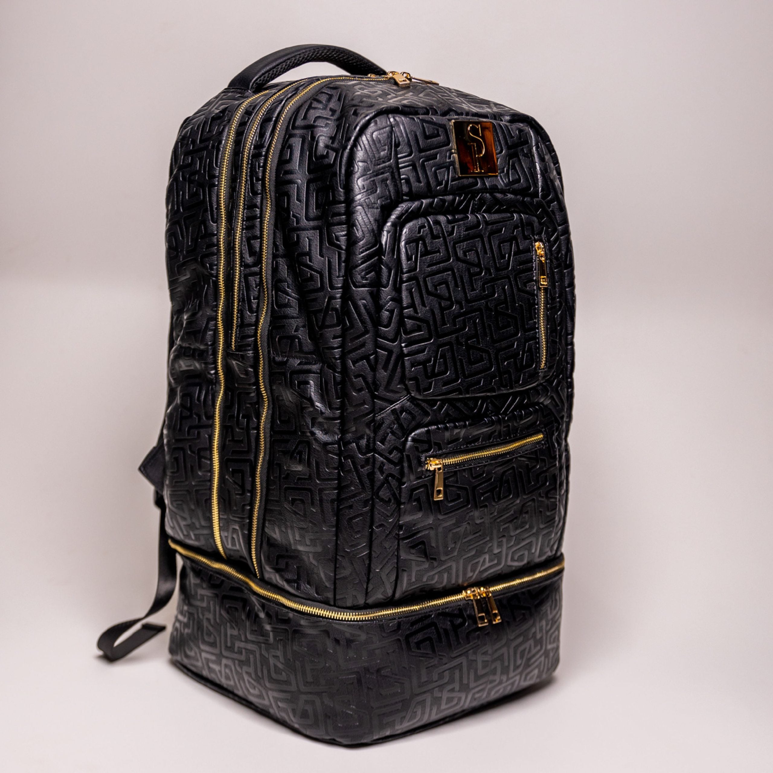 Monogram leather backpack sale