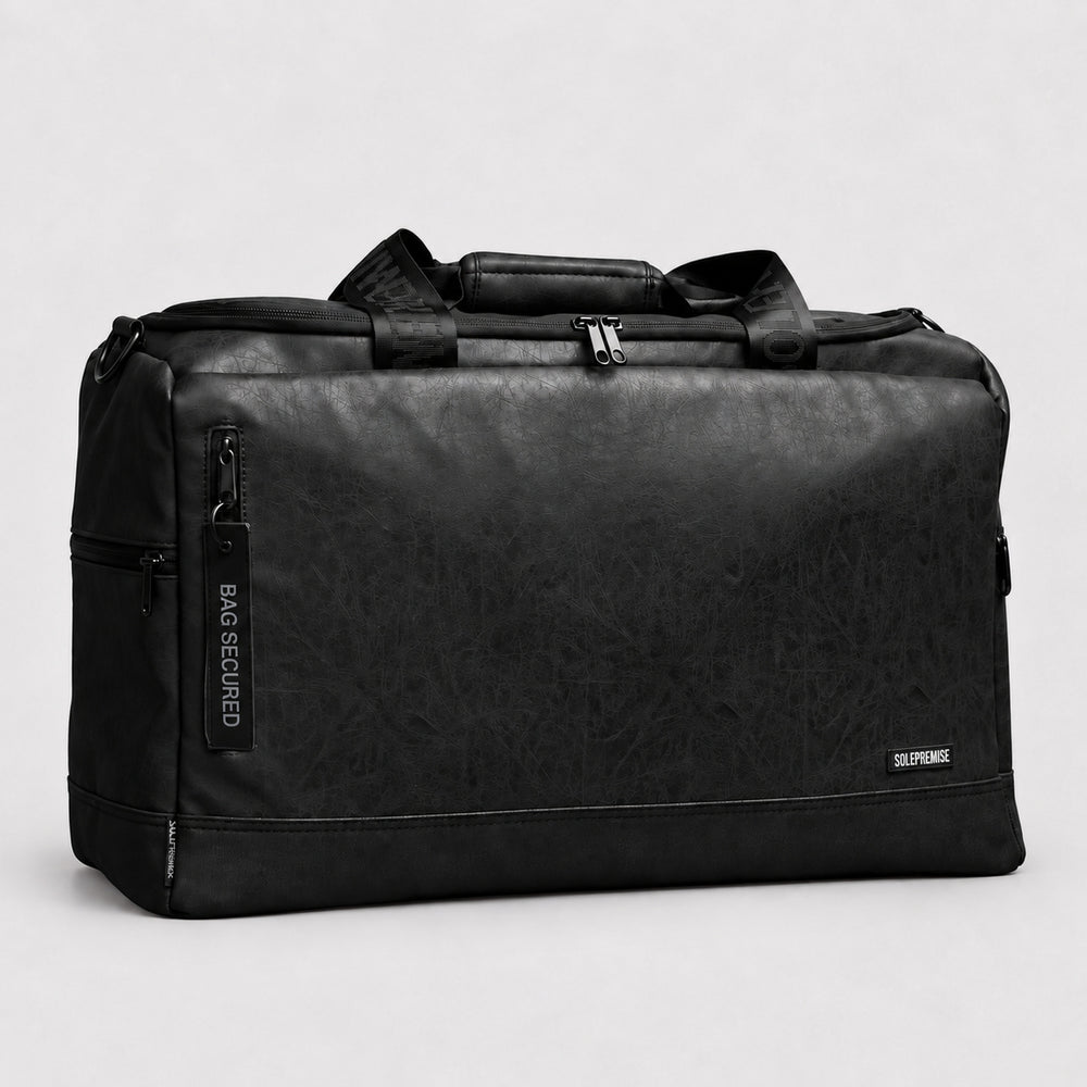 Black Leather Sneaker Duffle - Sole Premise