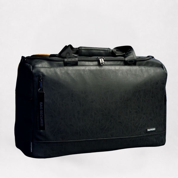 Black Leather Sneaker Duffle