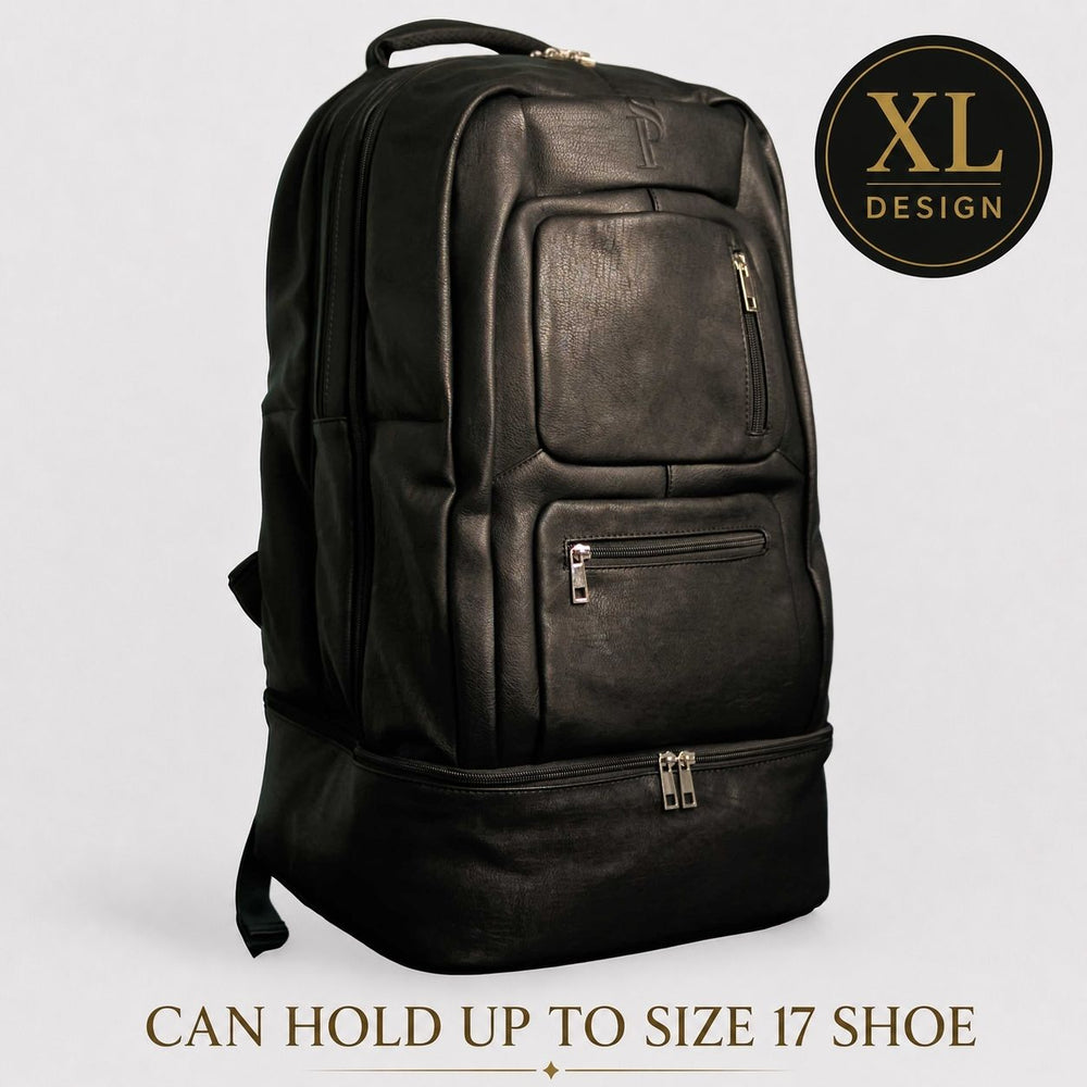 Black Leather Patented Carry-on Bag (XL Design) (Only 300 Made)