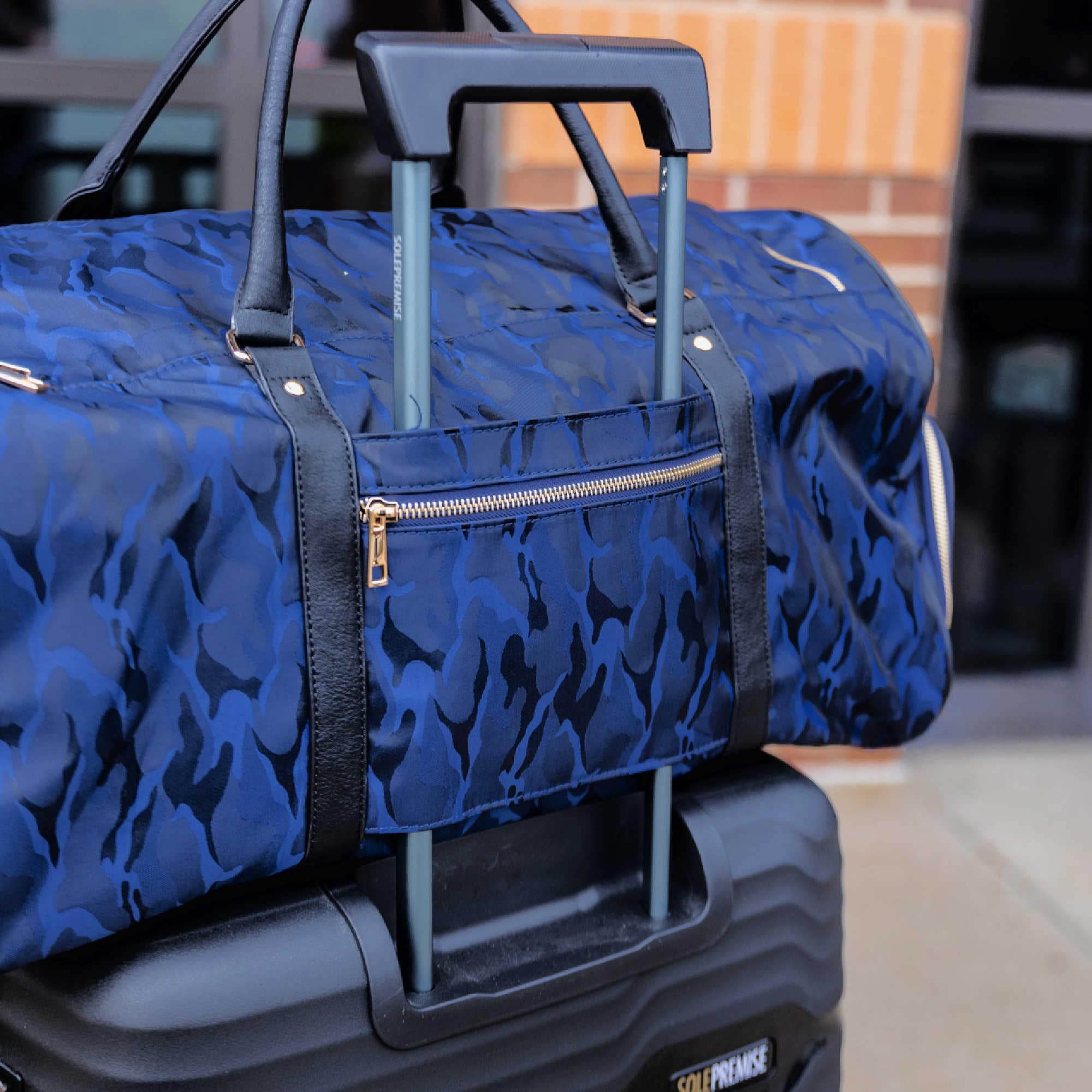 Blue Camo Duffle Bag (New Weekender Design)