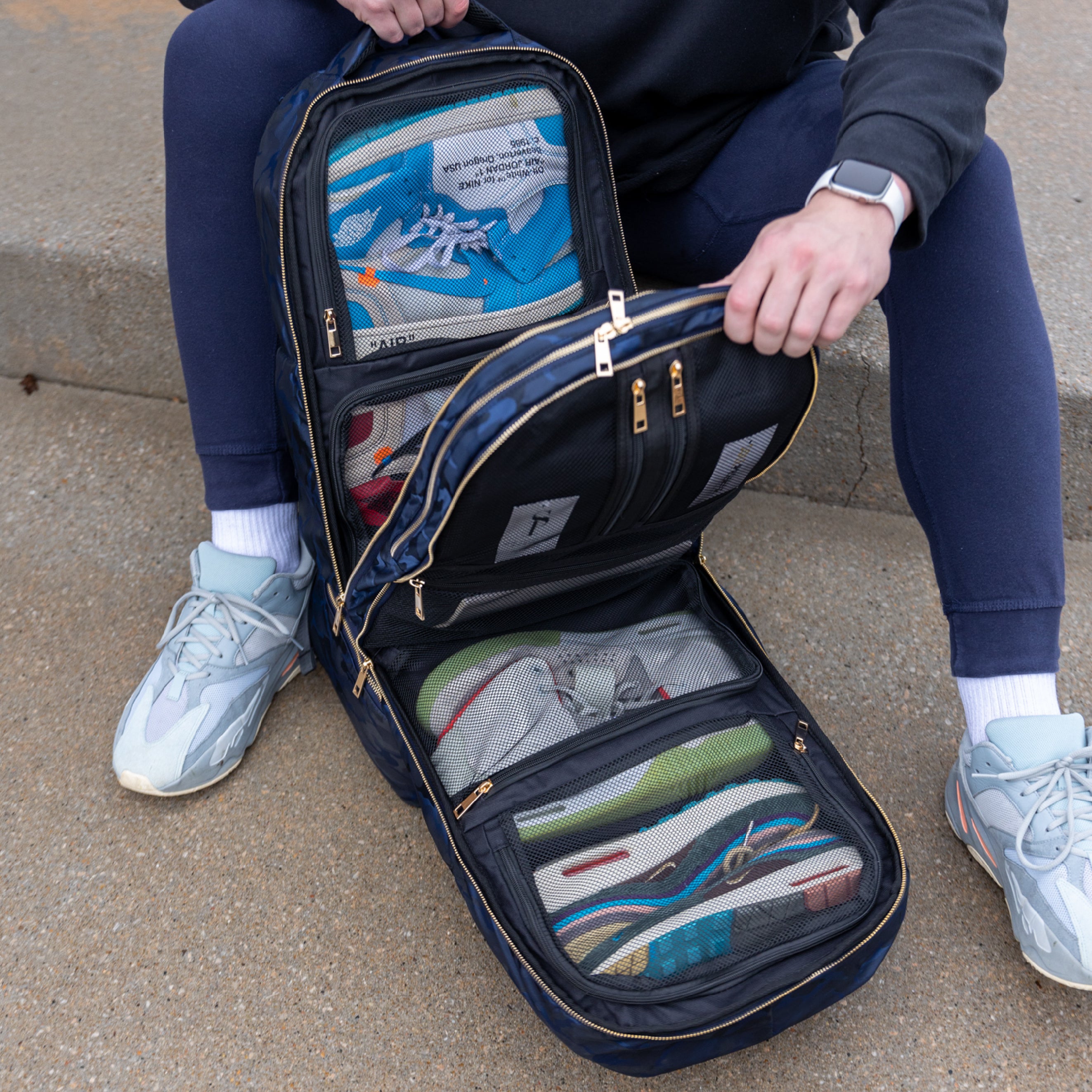 Sneaker Travel Bag - Carry On Backpack for Shoes and Clothes