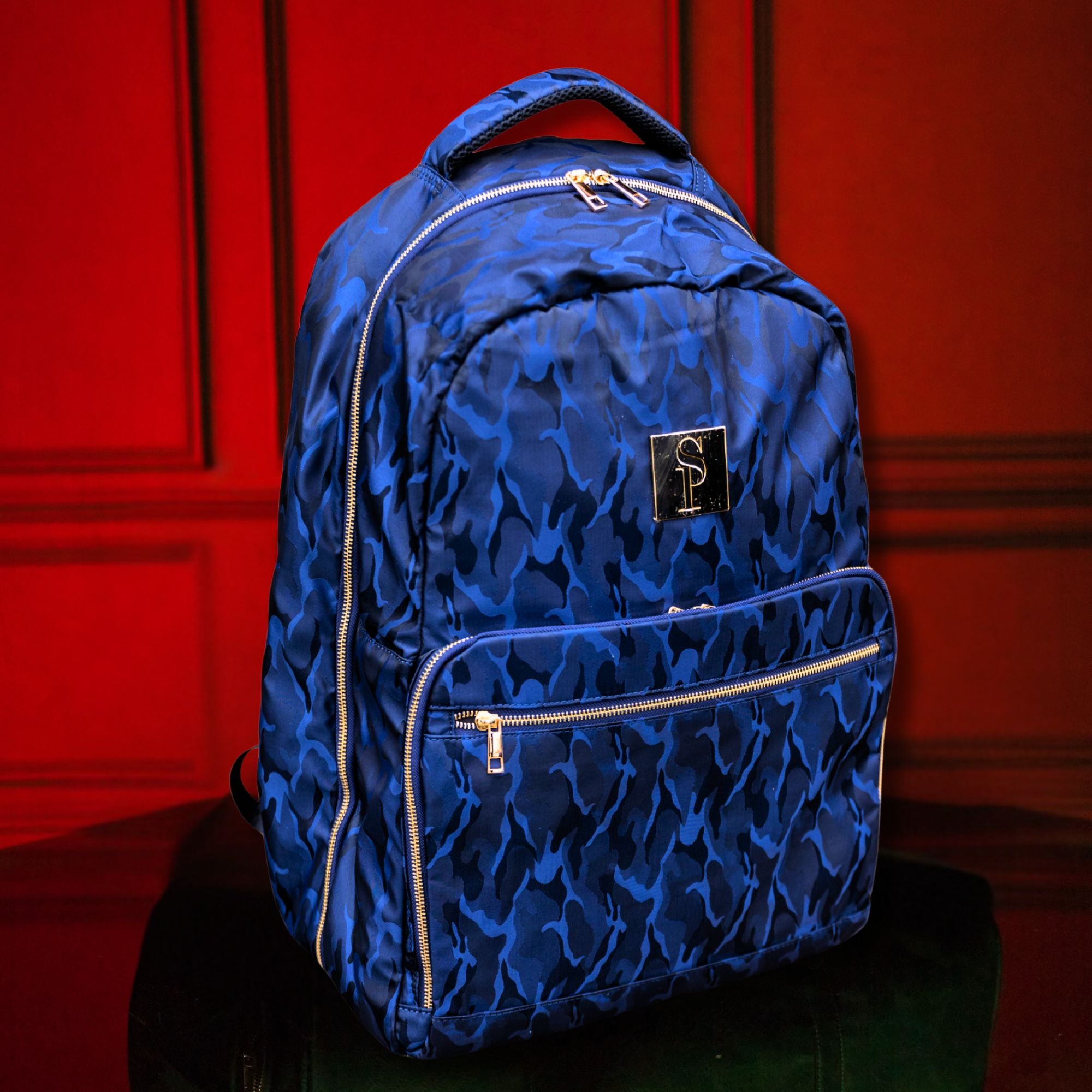 Blue Camo Commuter Bag