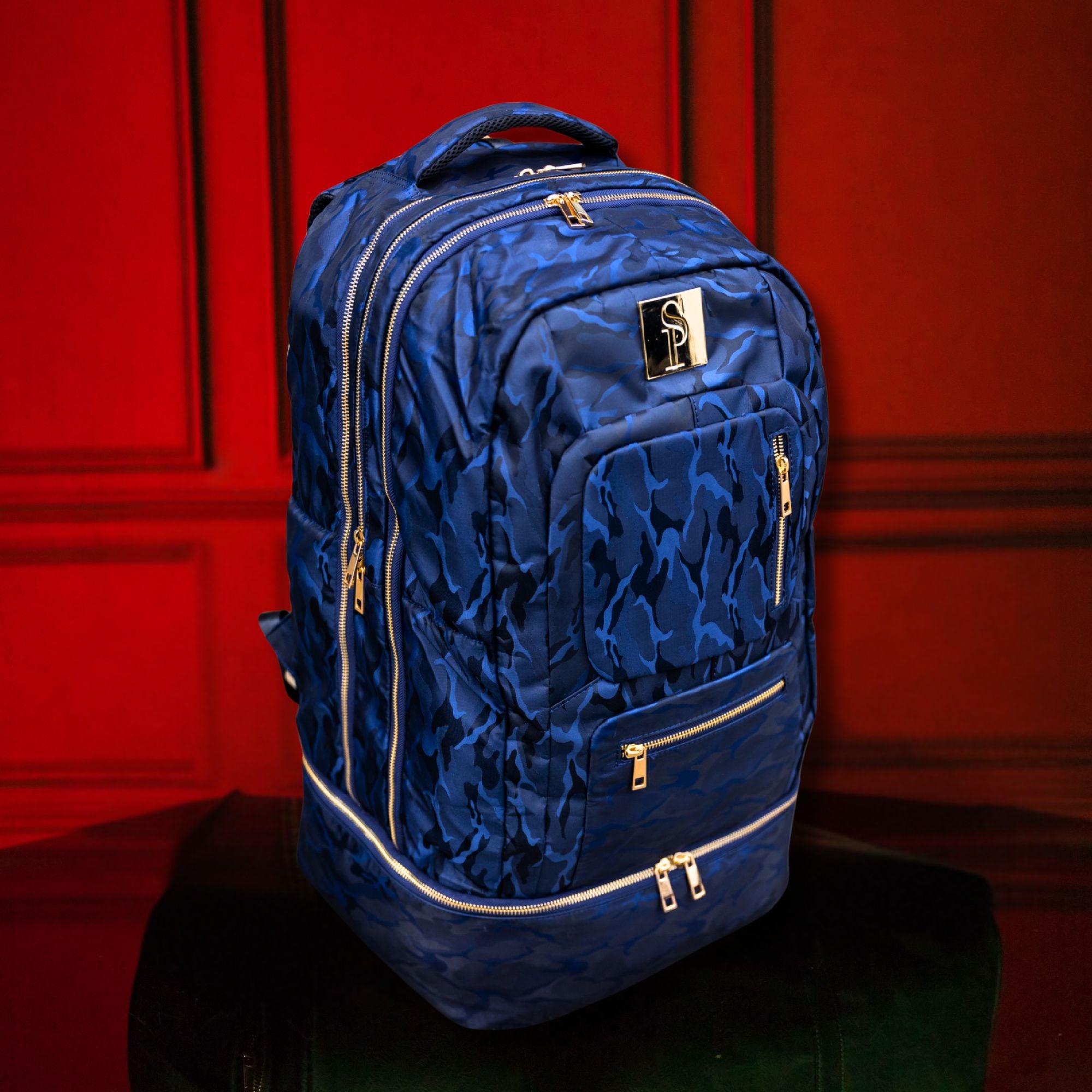 Blue Camo Carry-On Bag (Patented Signature Design)